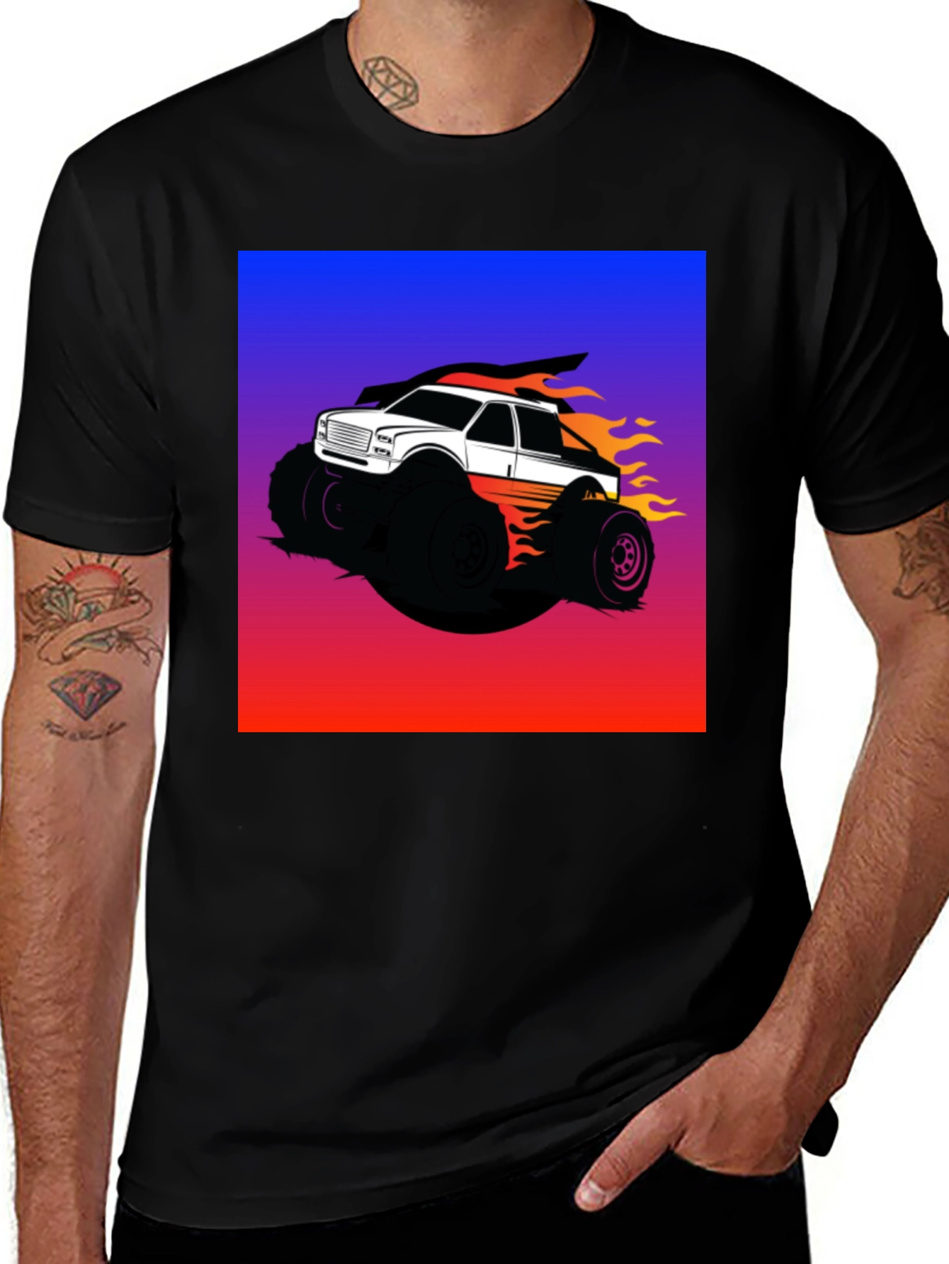 Variant 10 of Monster Truck Graphic T-Shirt - Bold and Unique Design