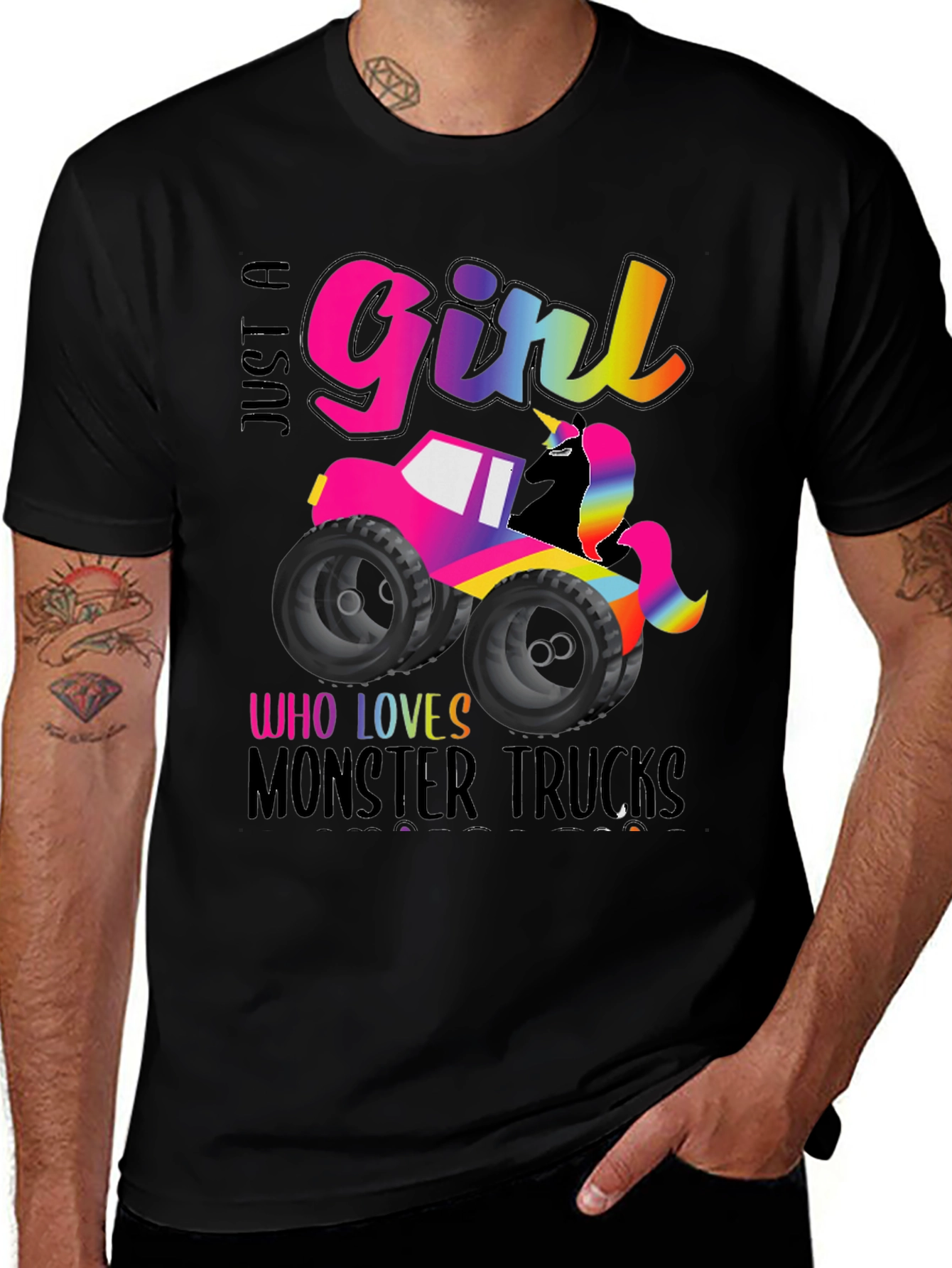 Variant 25 of Girl Monster Truck Unicorn T-Shirt