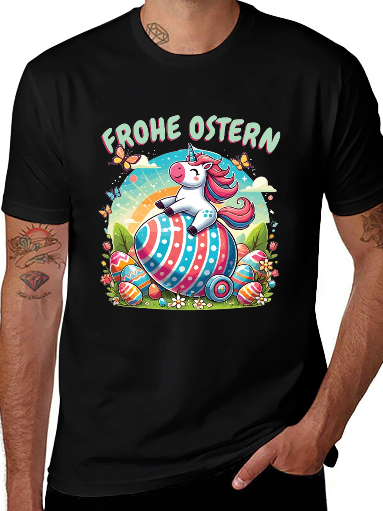 Unicorn Easter Egg T-Shirt - Frohe Ostern