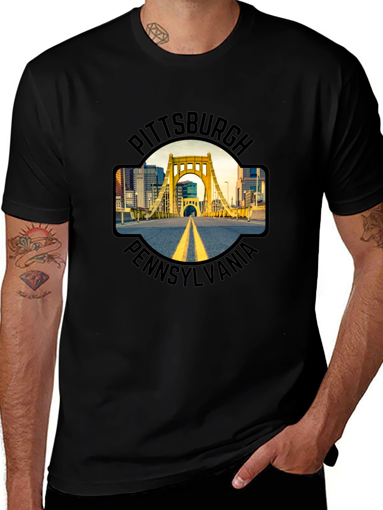 Variant 3 of Pittsburgh Pennsylvania Bridge T-Shirt