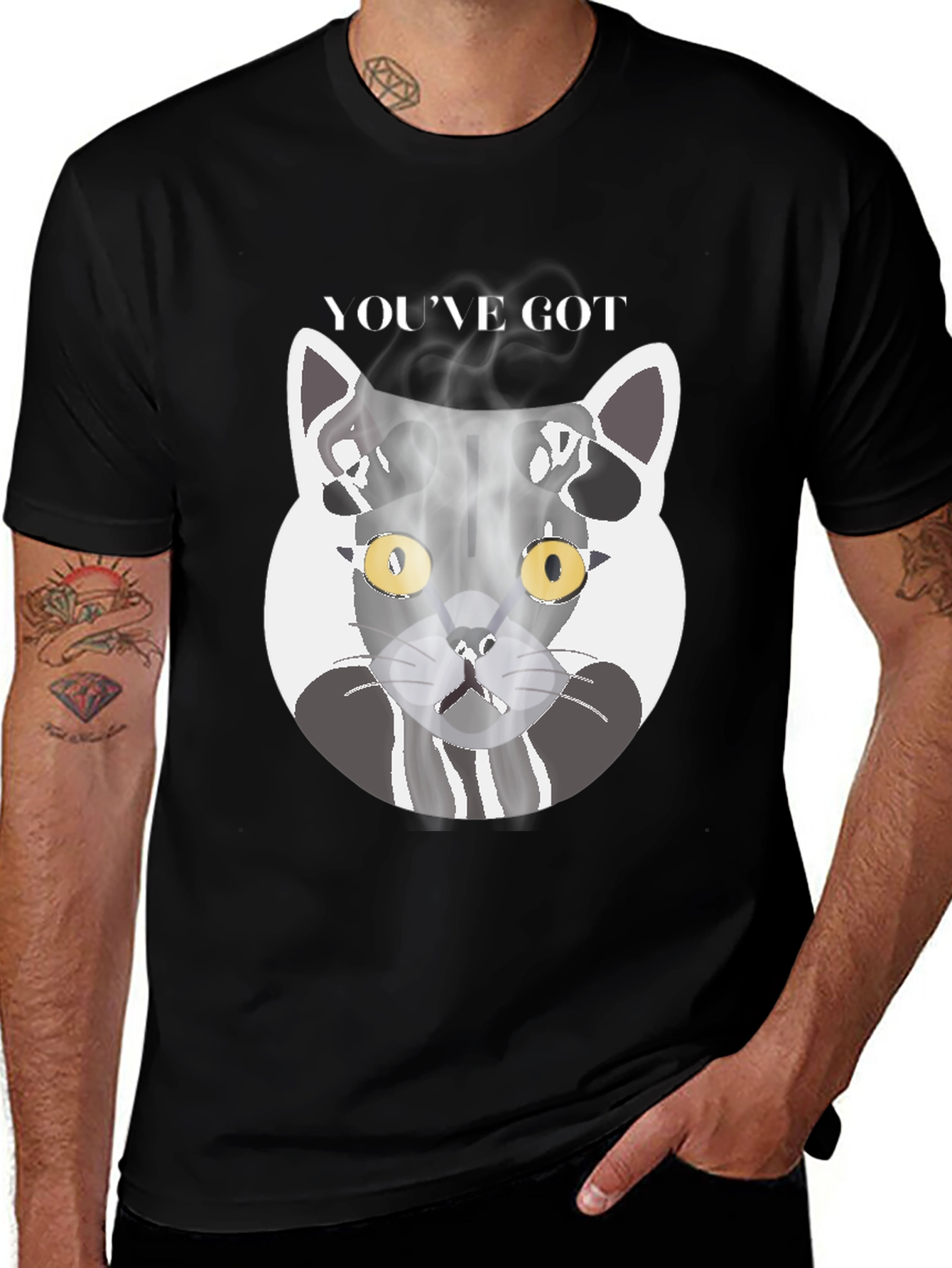 Variant 29 of Cool Cat Graphic T-Shirt - You've Got This!