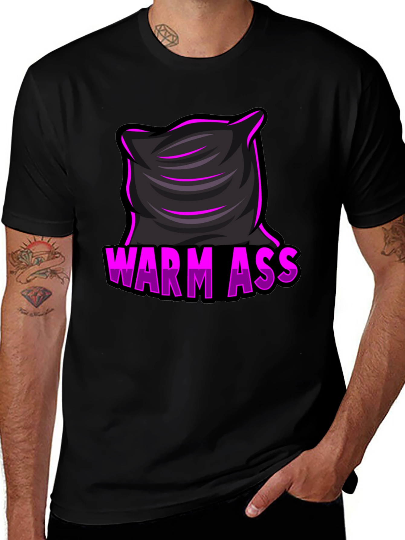 Variant 13 of Warm Ass Pillow T-Shirt - Funny Graphic Tee