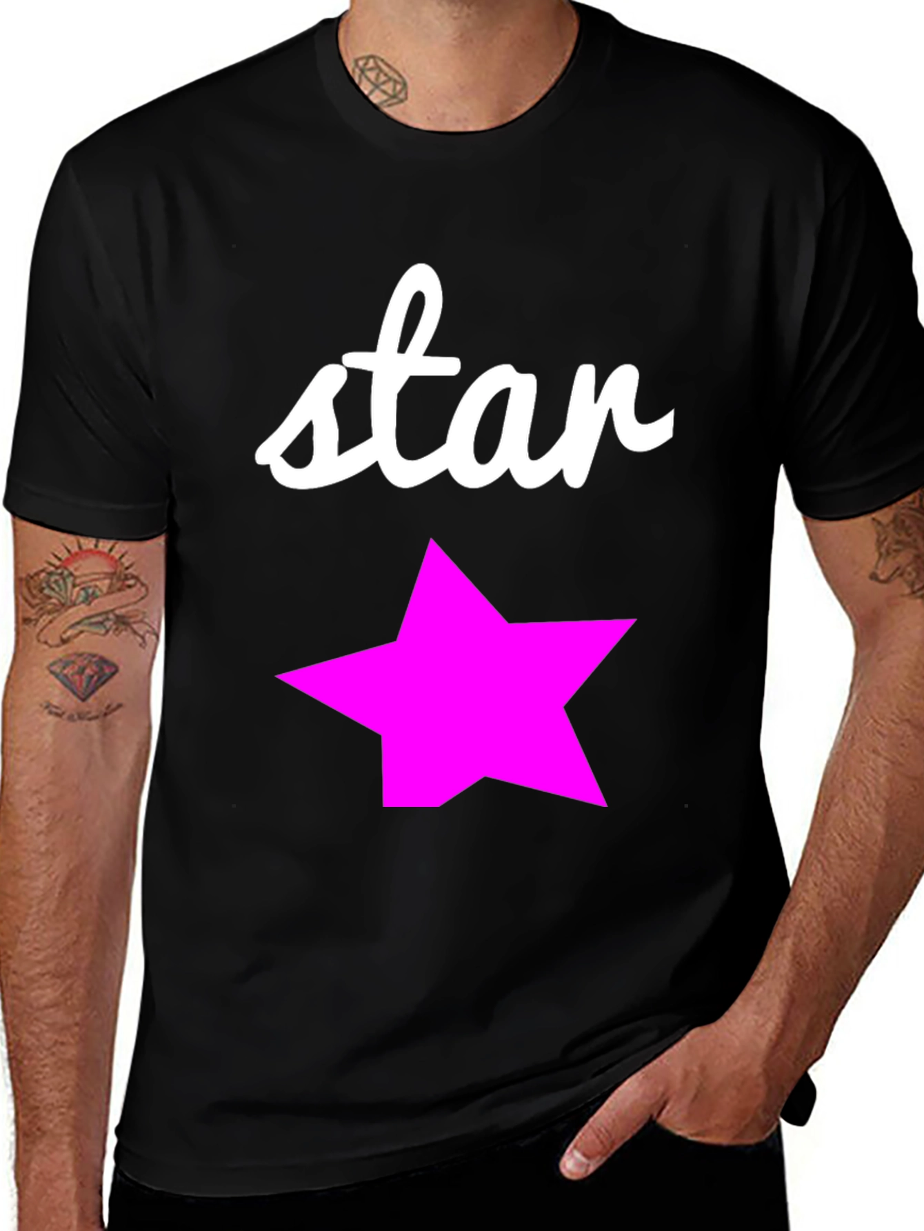Variant 28 of Star Graphic T-Shirt - Stylish Casual Tee