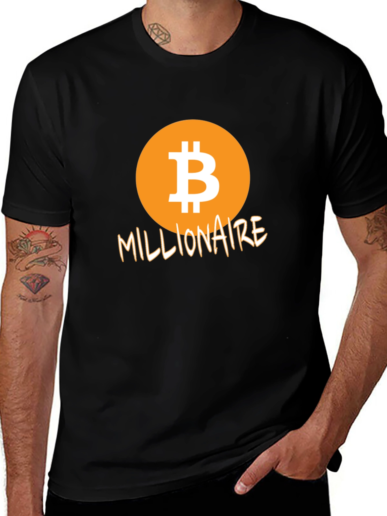 Bitcoin Millionaire Graphic Tee - Crypto Investor T-Shirt