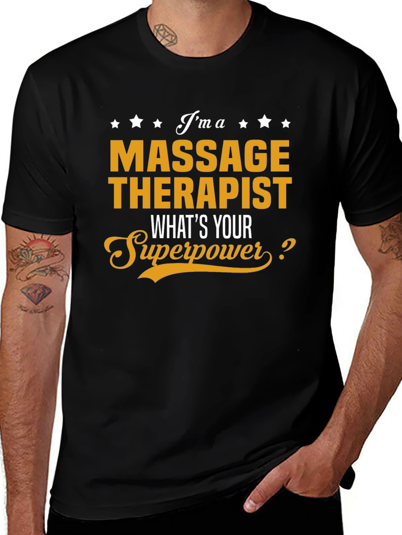 Variant 12 of Massage Therapist Superpower Graphic T-Shirt