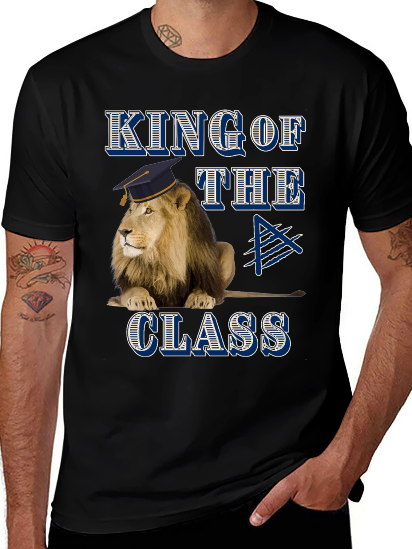 Variant 21 of King of the Class Lion Graphic T-Shirt