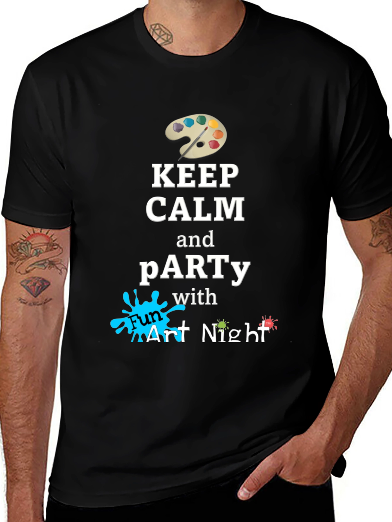 Variant 15 of Keep Calm and Party Art Night T-Shirt