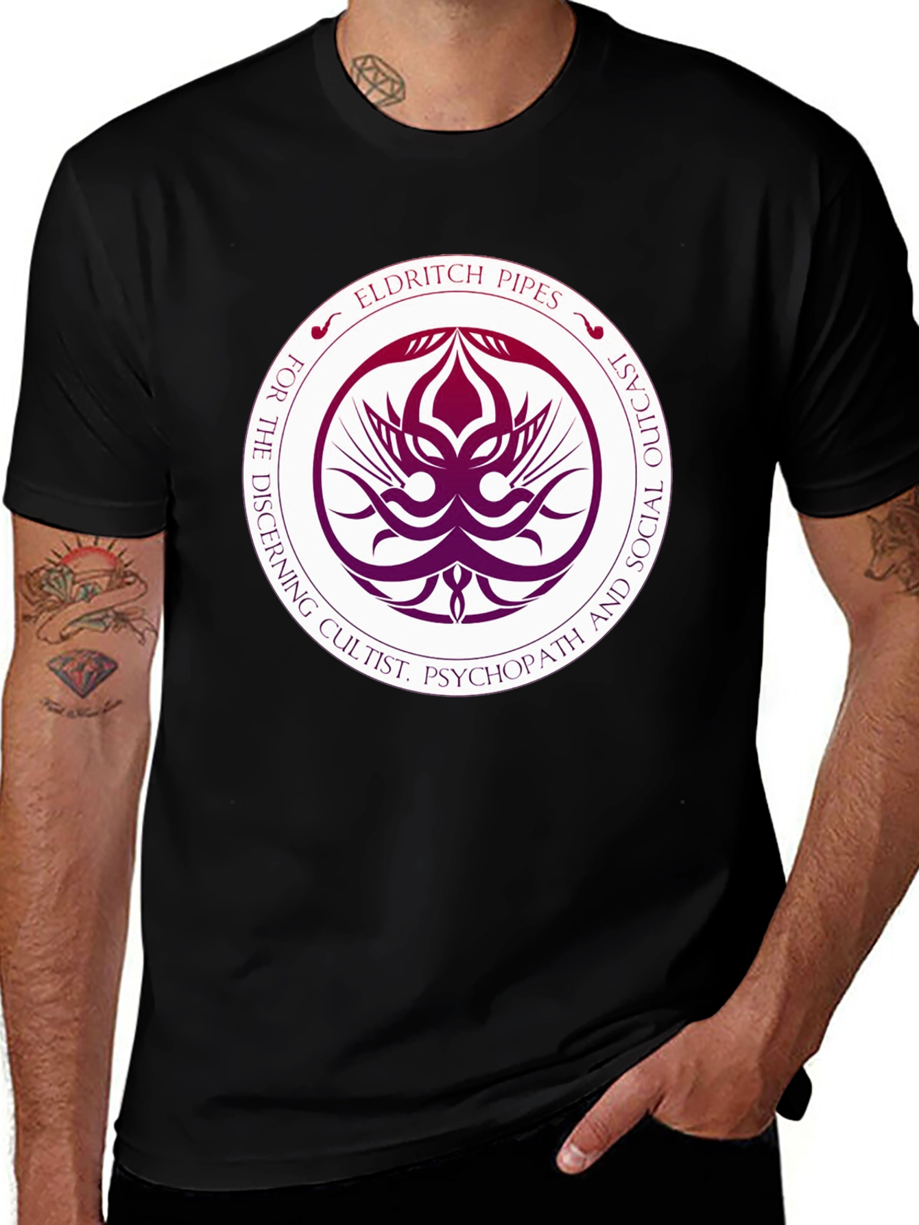Variant 25 of Eldritch Pipes Cultist T-Shirt