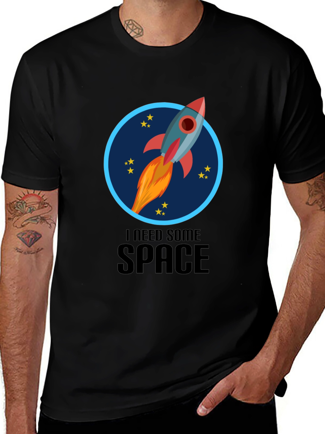 Variant 11 of I Need Some Space Rocket Graphic T-Shirt