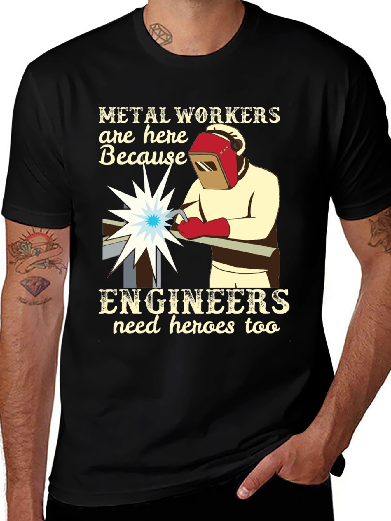 Variant 19 of Metal Workers Engineers Heroes T-Shirt