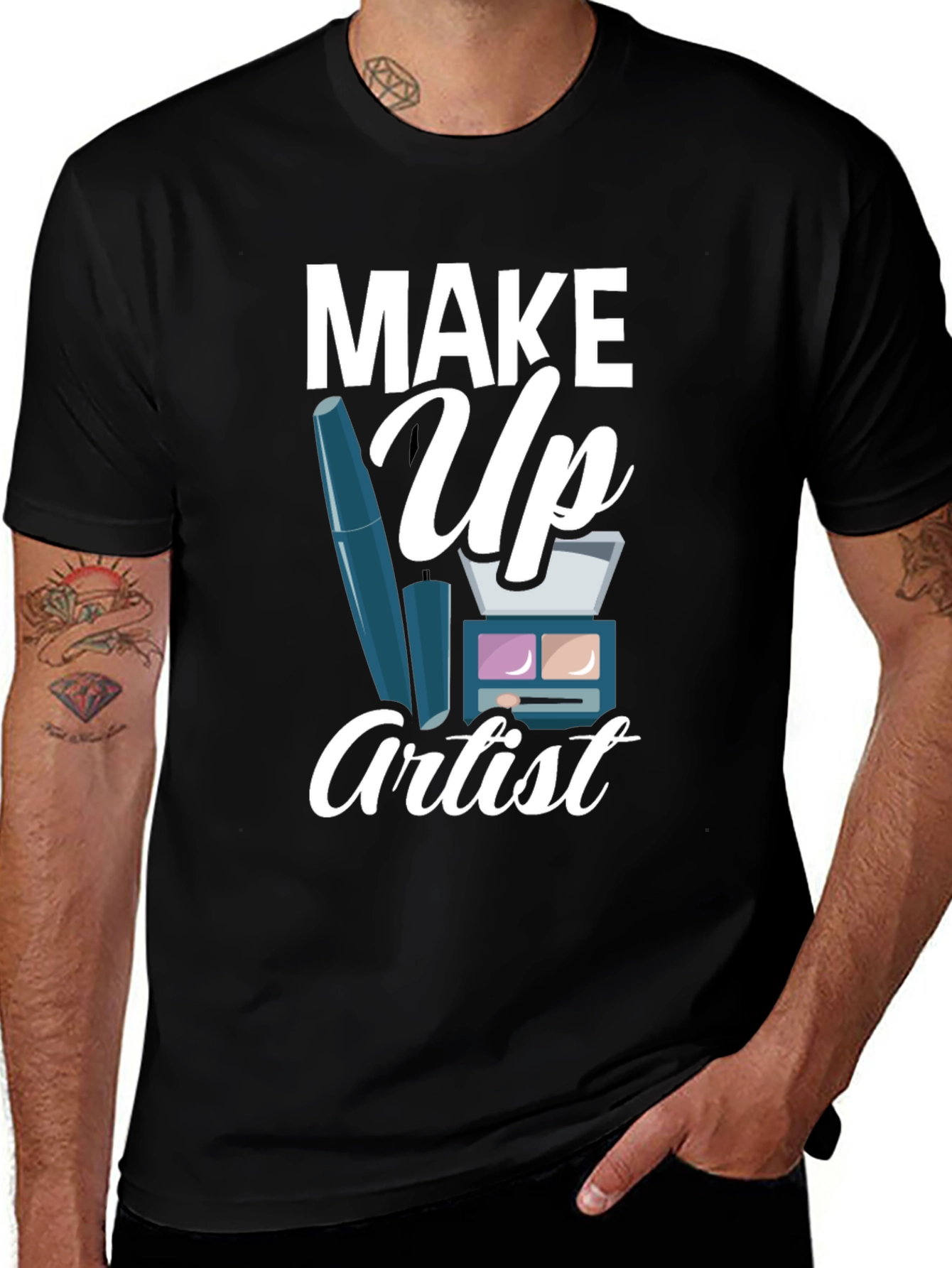 Variant 10 of Makeup Artist Black T-Shirt