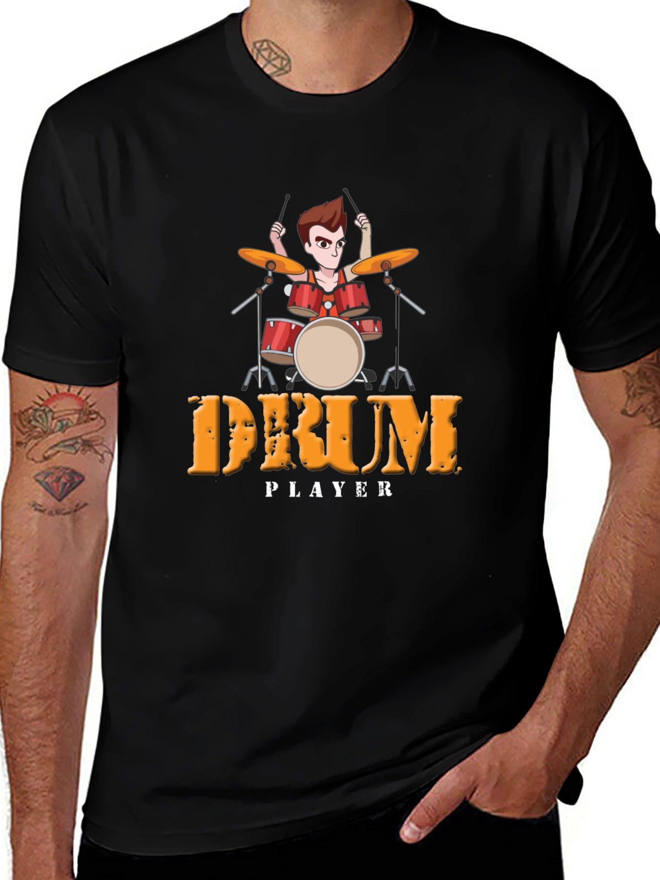Variant 9 of Drum Player T-Shirt - Music Lover Tee