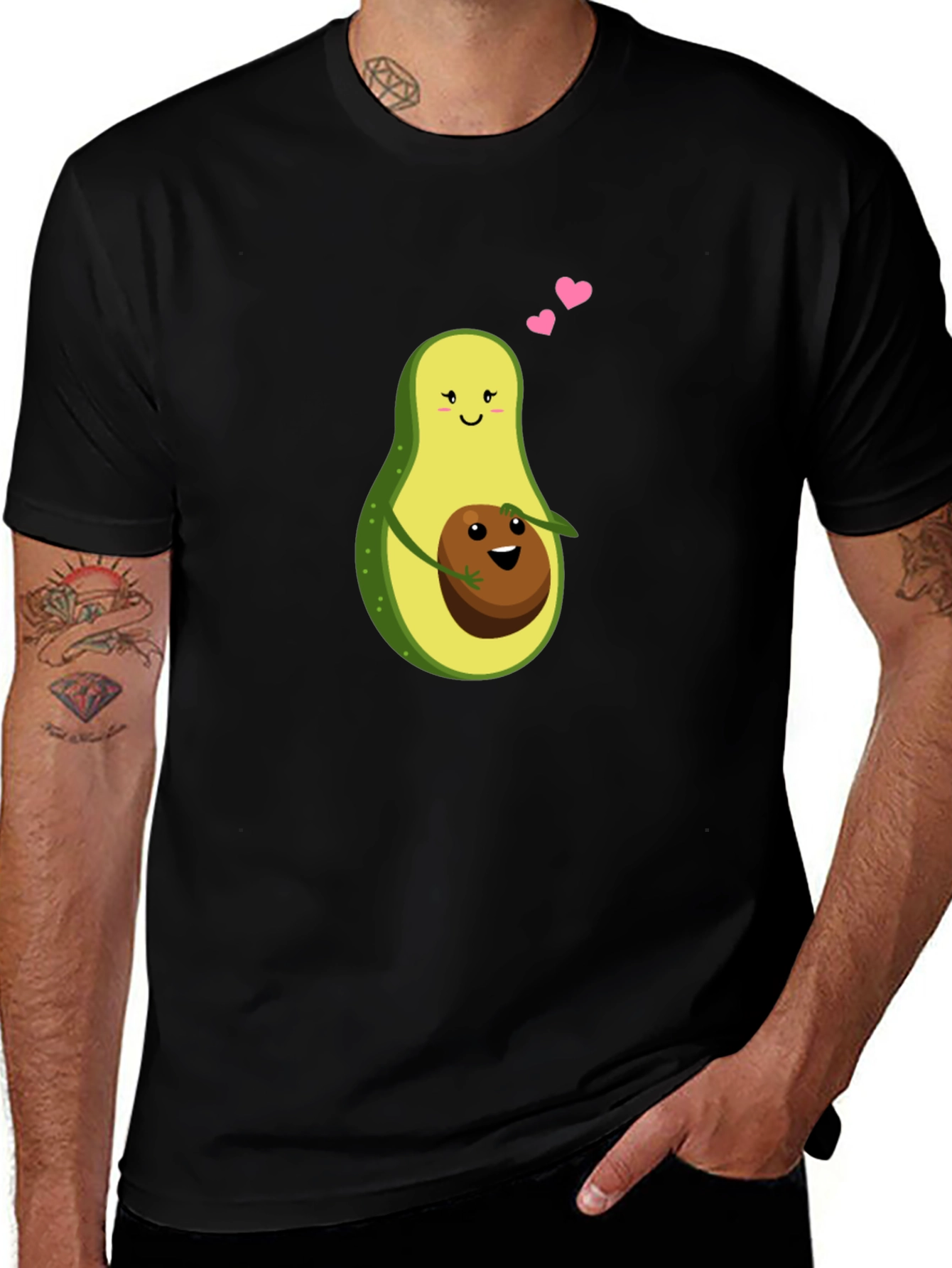 Variant 6 of Avocado Hugs T-Shirt - Cute & Comfy