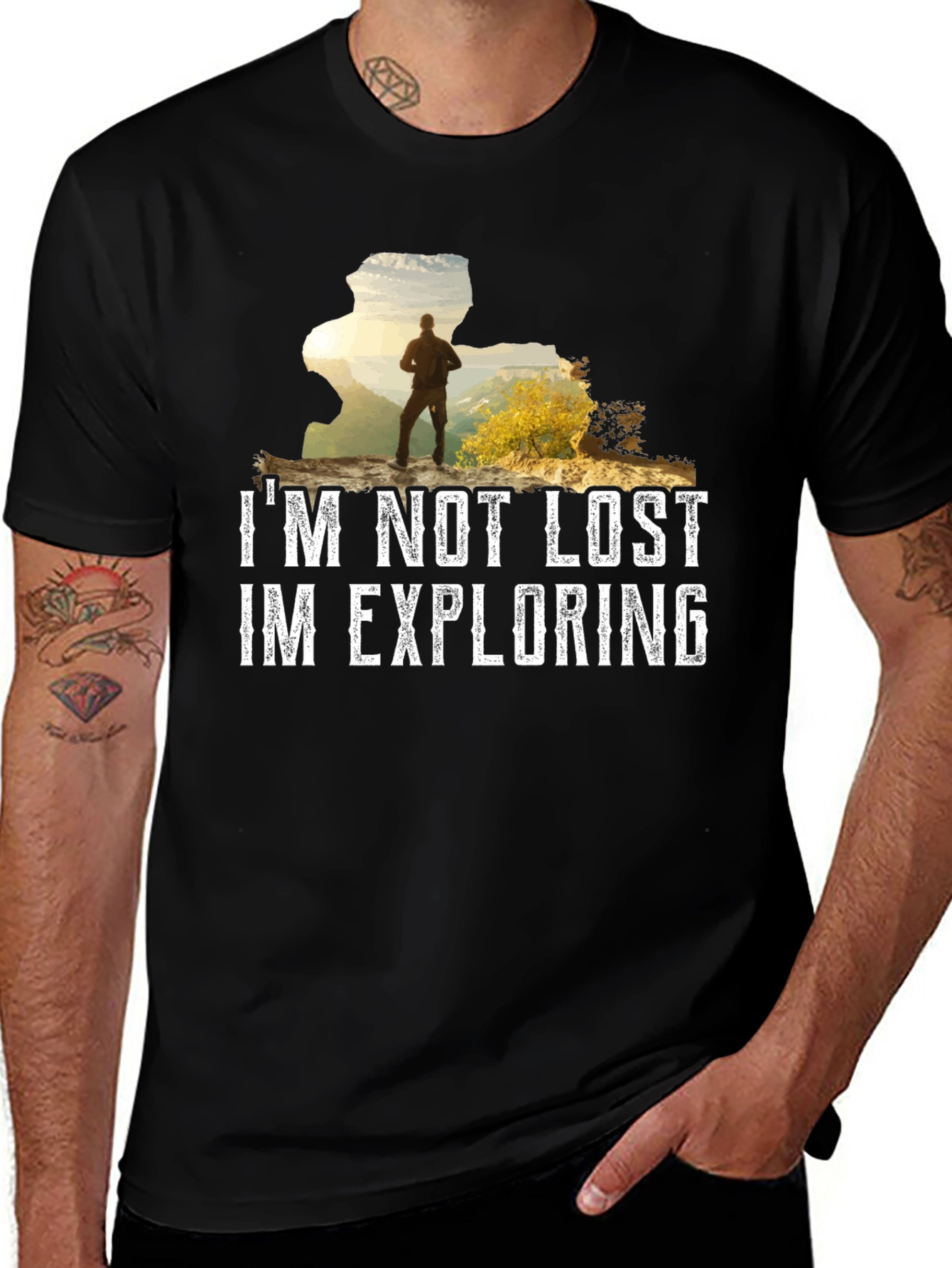 Variant 23 of I'm Not Lost I'm Exploring Graphic T-Shirt