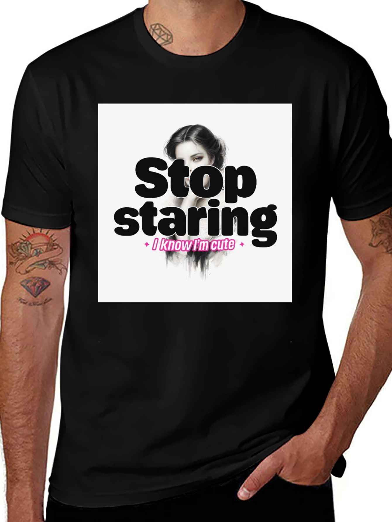 Variant 22 of Stop Staring Graphic Tee