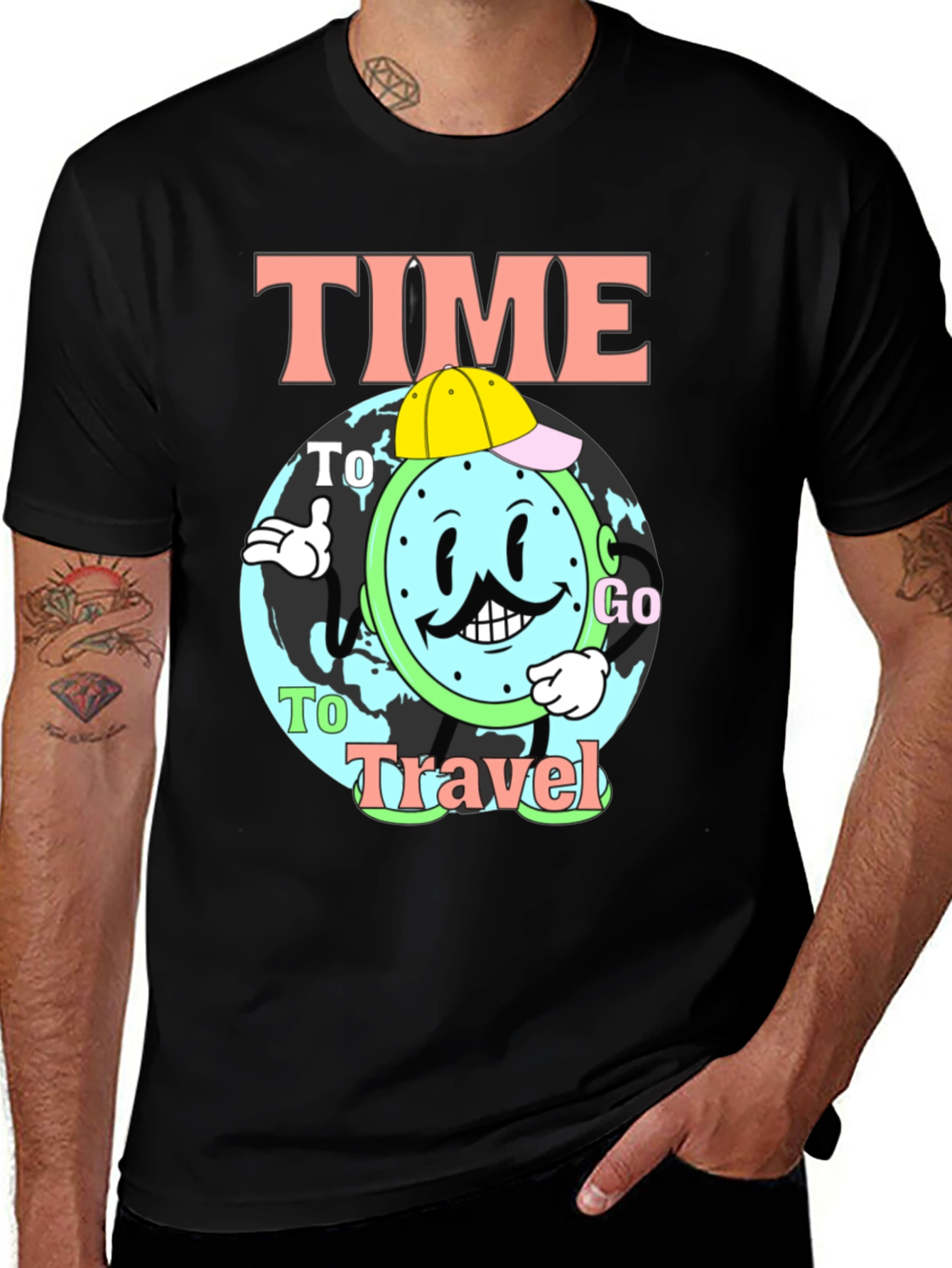 Variant 21 of Time to Travel Graphic T-Shirt