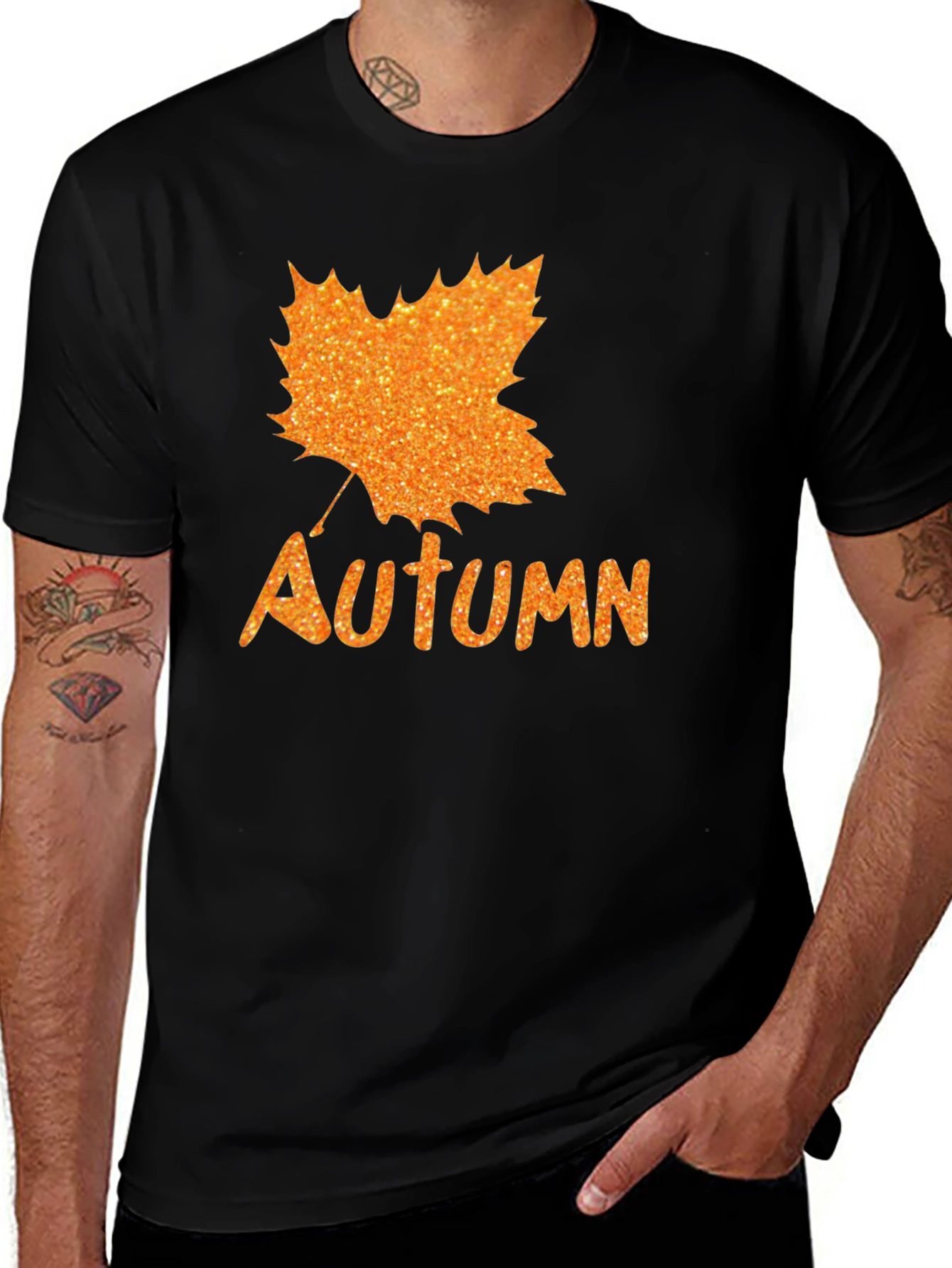 Variant 10 of Autumn Leaf Glitter T-Shirt