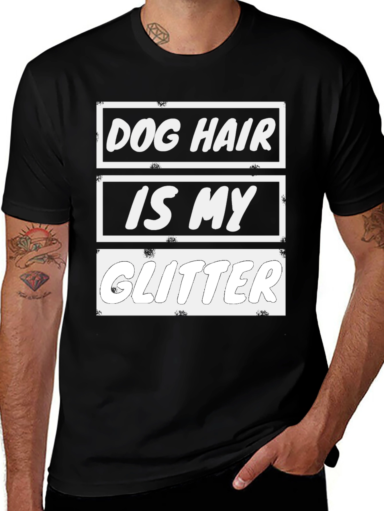 Variant 11 of Dog Hair is My Glitter T-Shirt