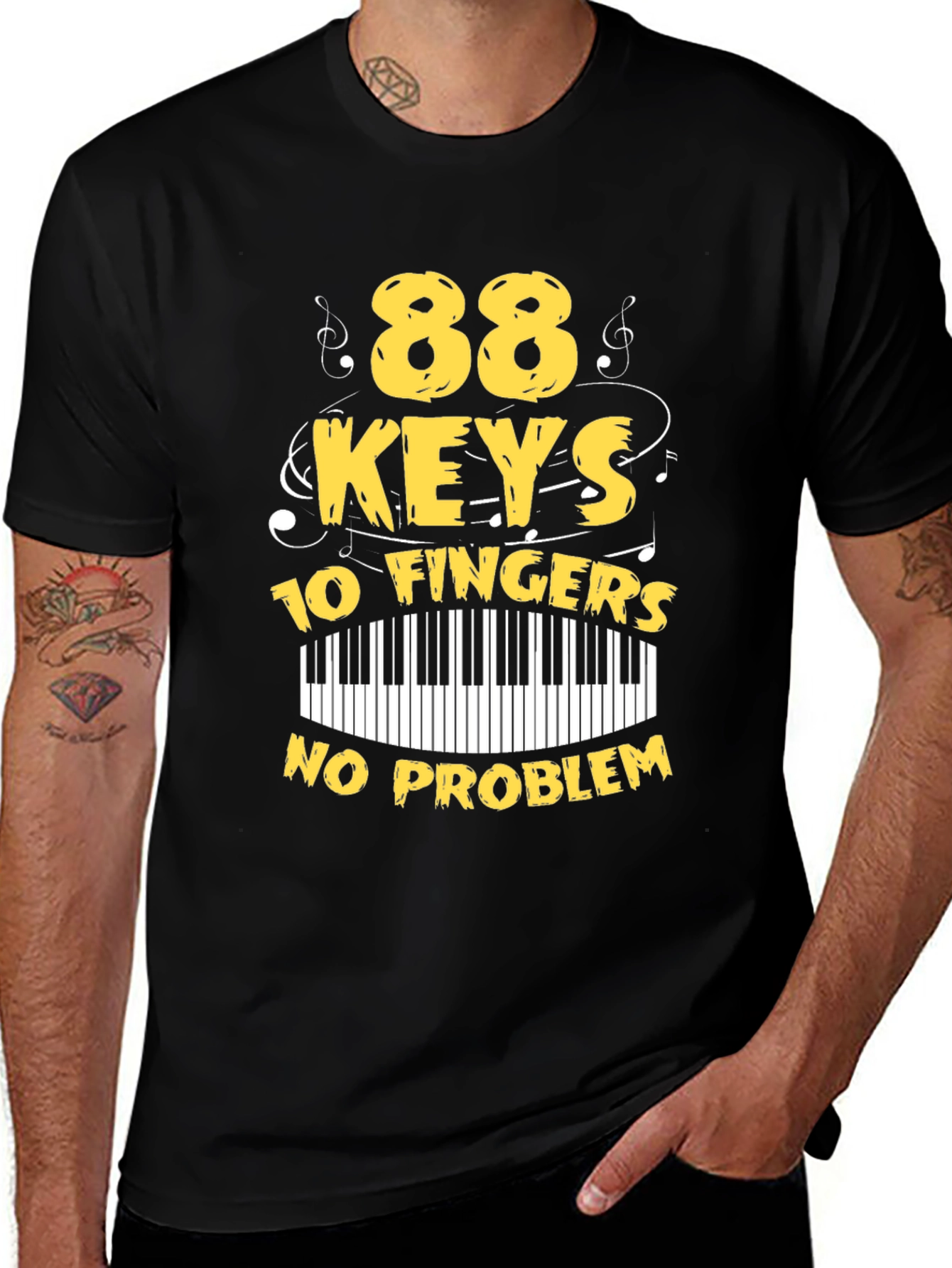 Variant 16 of 88 Keys, 10 Fingers, No Problem T-Shirt