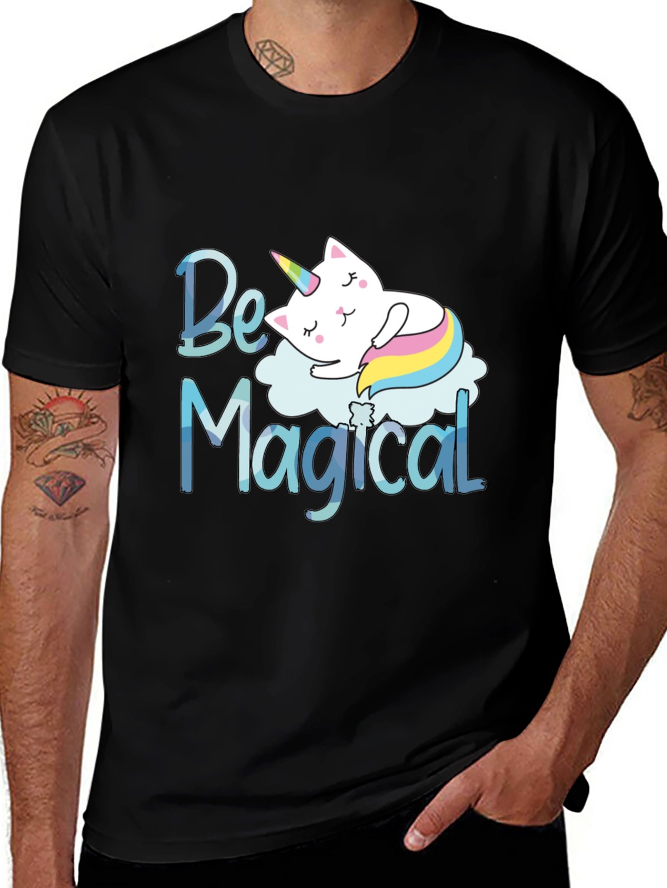 Variant 25 of Magical Cat Unicorn T-Shirt