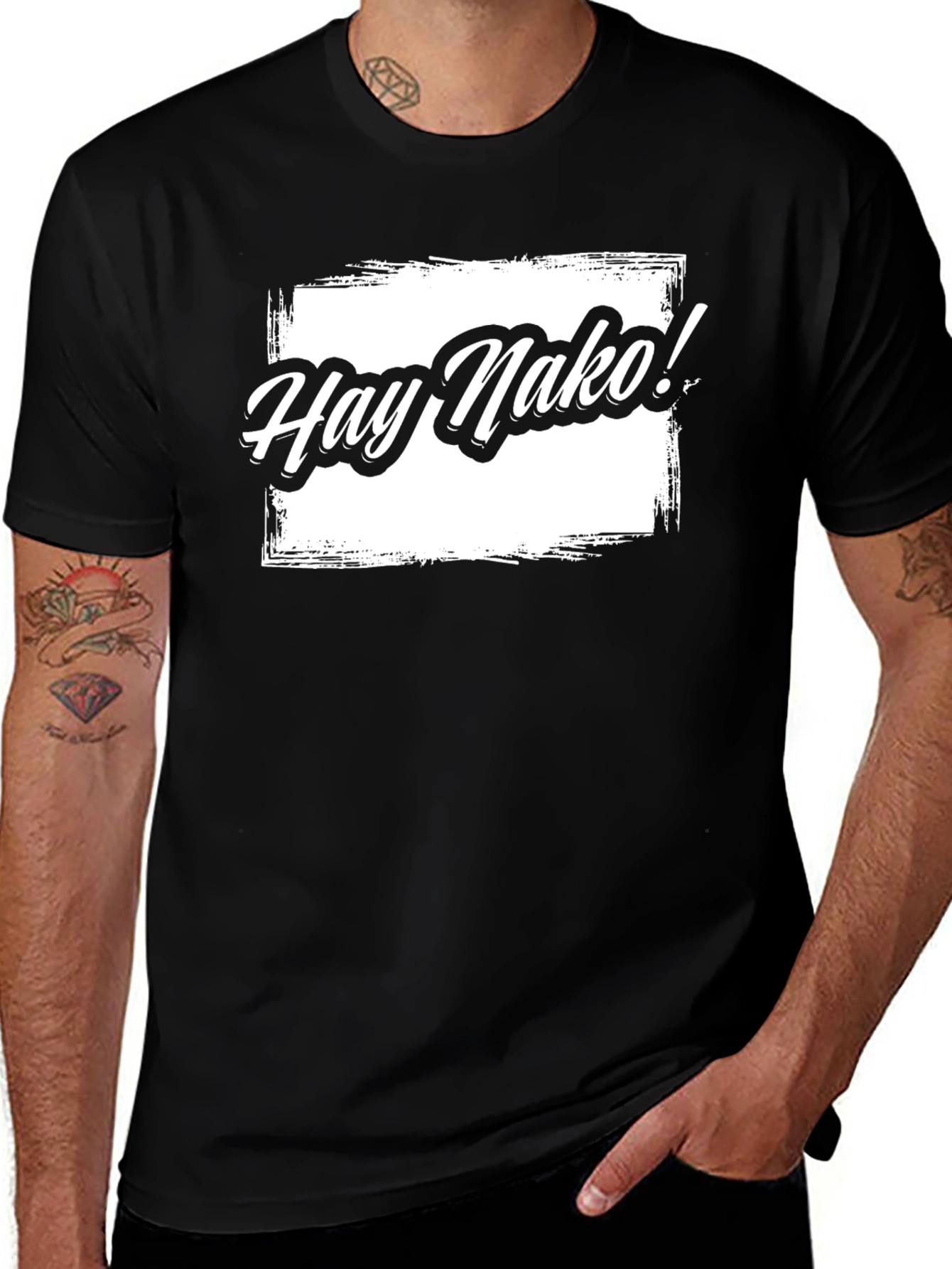 Variant 22 of Hay Nako! Graphic Tee - Black Casual T-Shirt