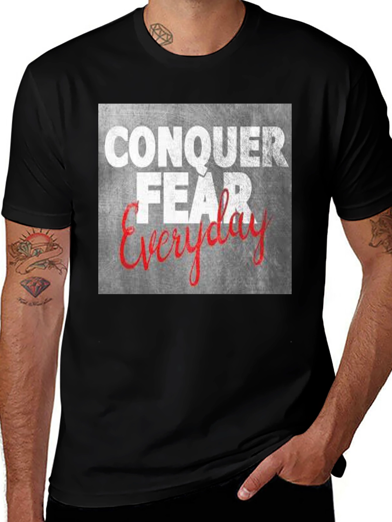 Conquer Fear Everyday Graphic T-Shirt