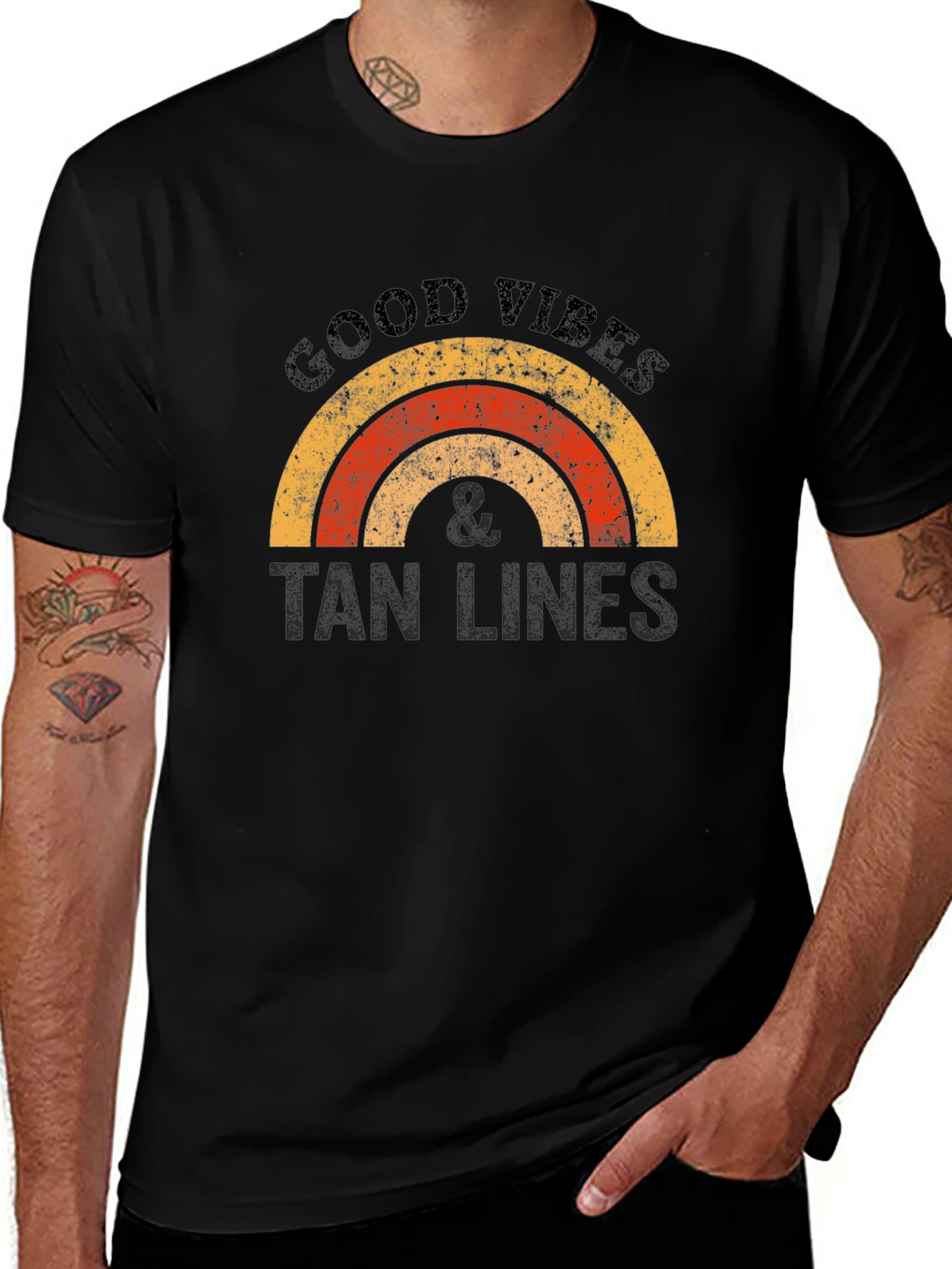 Variant 11 of Good Vibes & Tan Lines Graphic T-Shirt