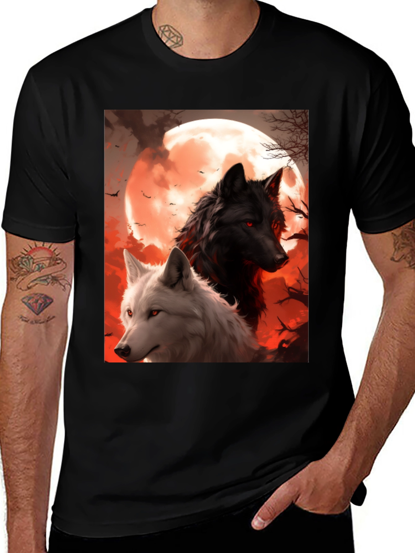 Variant 13 of Wolf Moon Graphic Tee