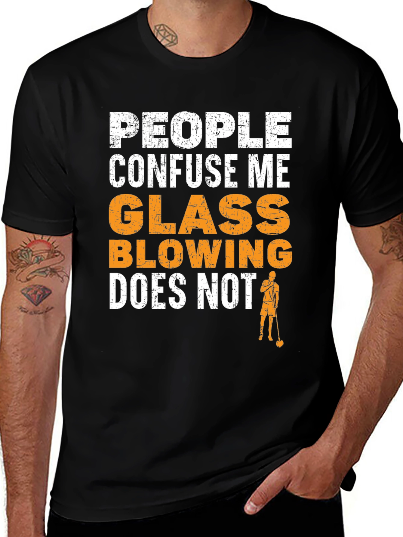 Variant 29 of Funny Glass Blowing T-Shirt for Blowers