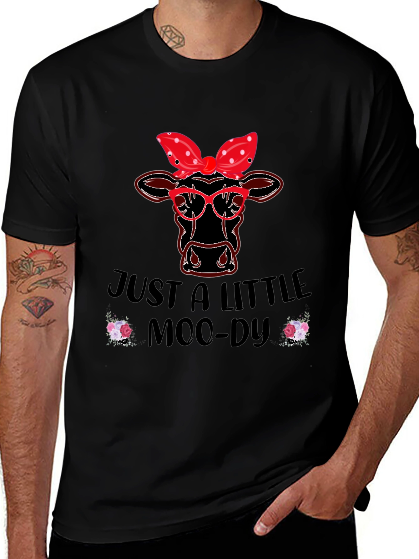 Variant 11 of Just a Little Moody Cow T-Shirt