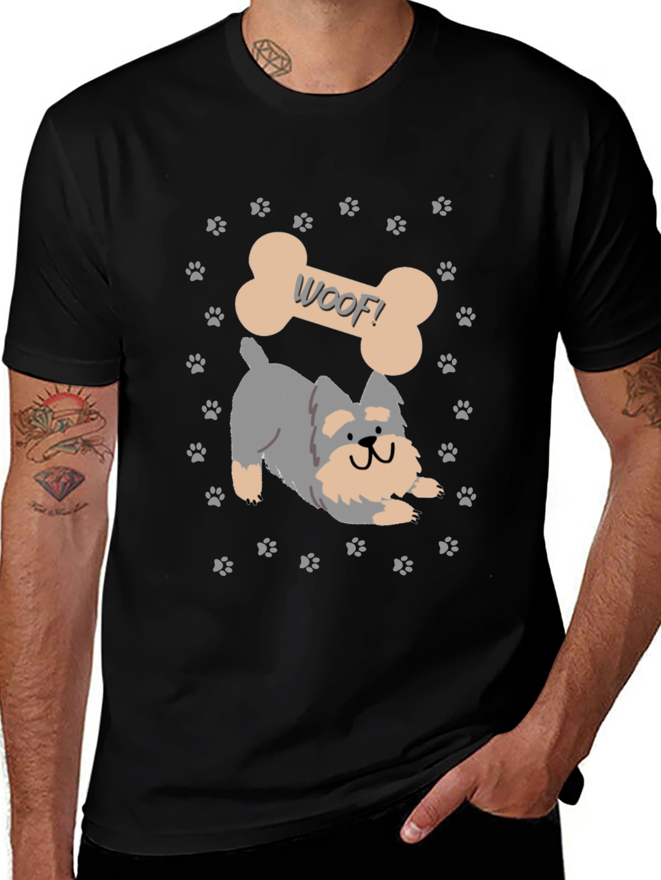 Variant 17 of Woof Bone Dog T-Shirt