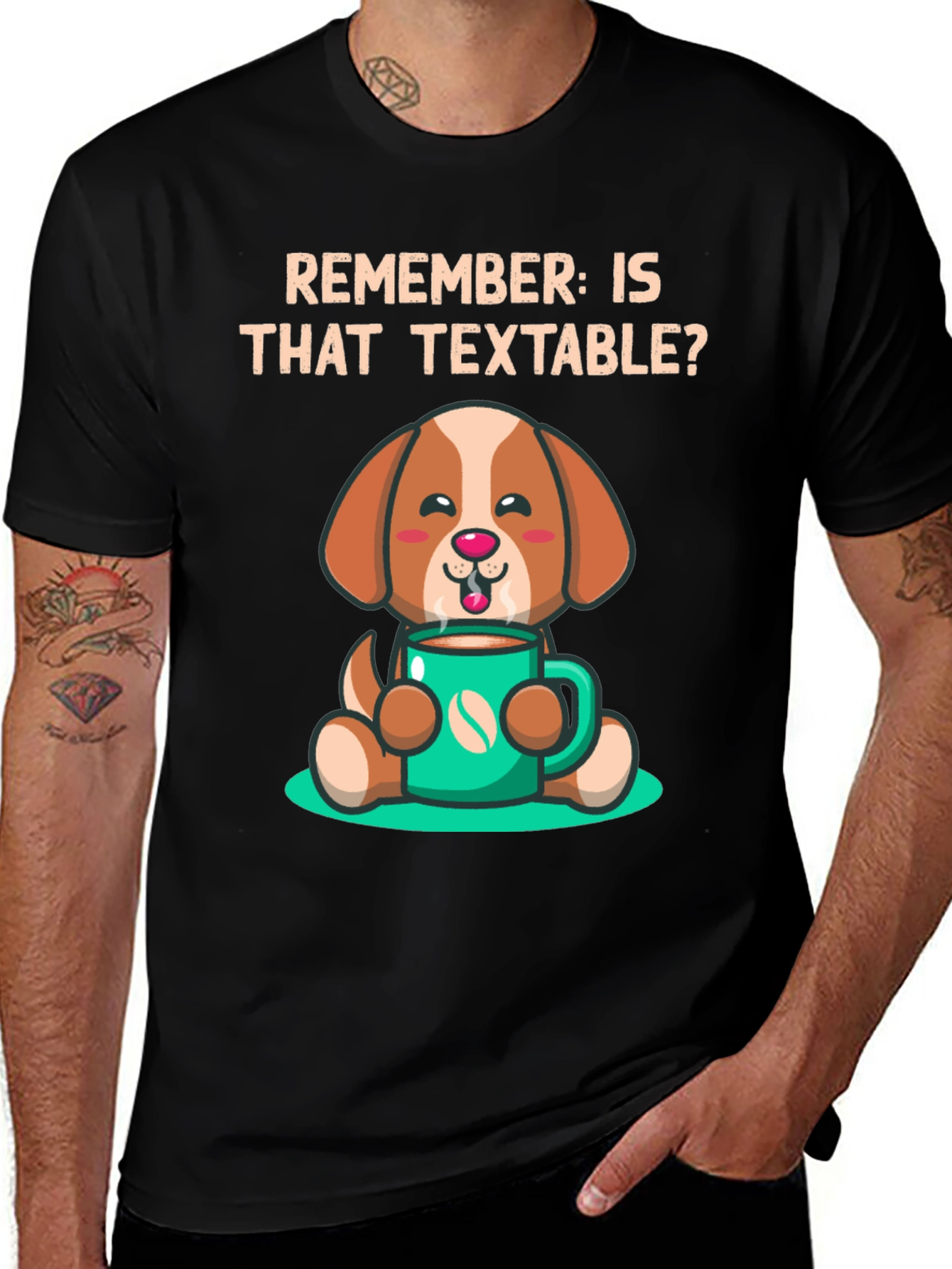 Variant 6 of Textable Dog T-Shirt