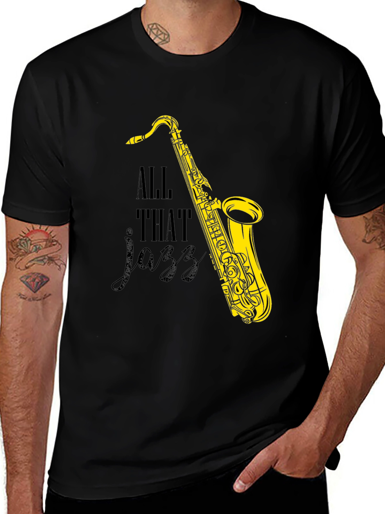 Variant 14 of All That Jazz Saxophone Graphic Tee