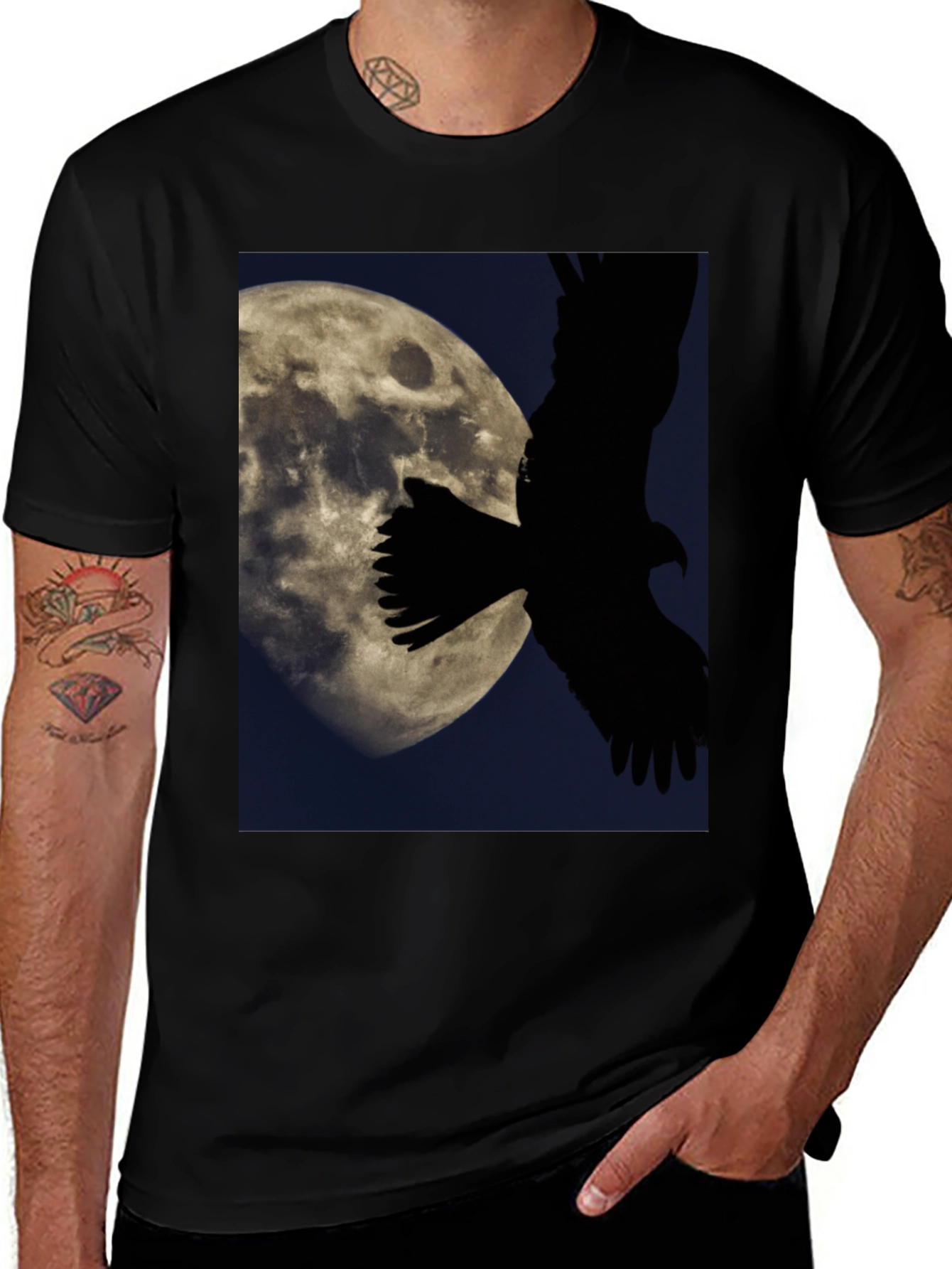 Variant 30 of Eagle Moon Graphic T-Shirt