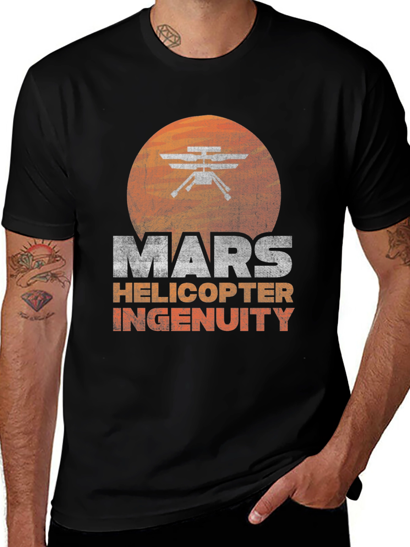 Mars Helicopter Ingenuity Graphic T-Shirt