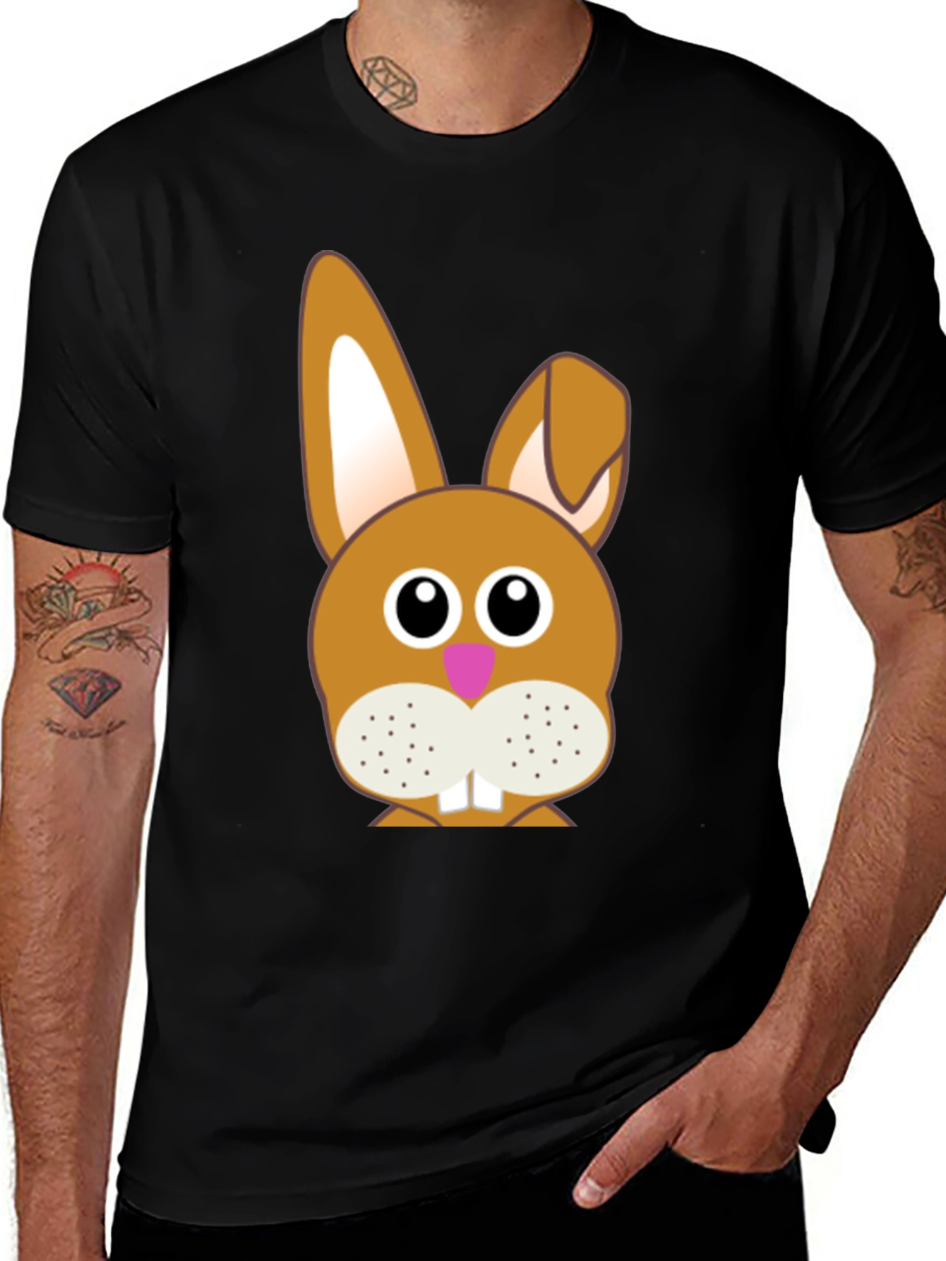 Variant 6 of Cute Cartoon Bunny T-Shirt