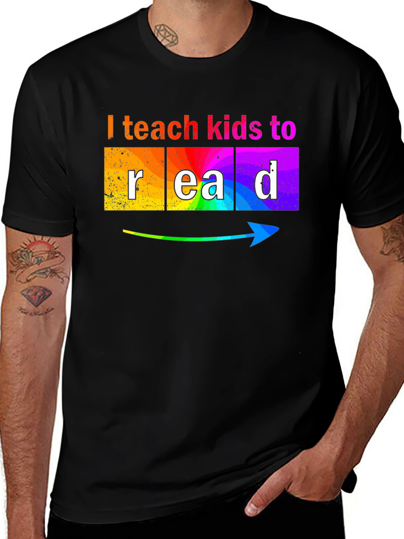 Variant 20 of I Teach Kids to Read Graphic T-Shirt