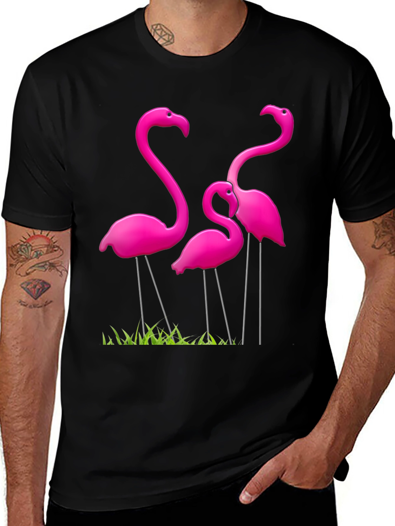 Variant 23 of Flamingo T-Shirt - Stylish Bird Design