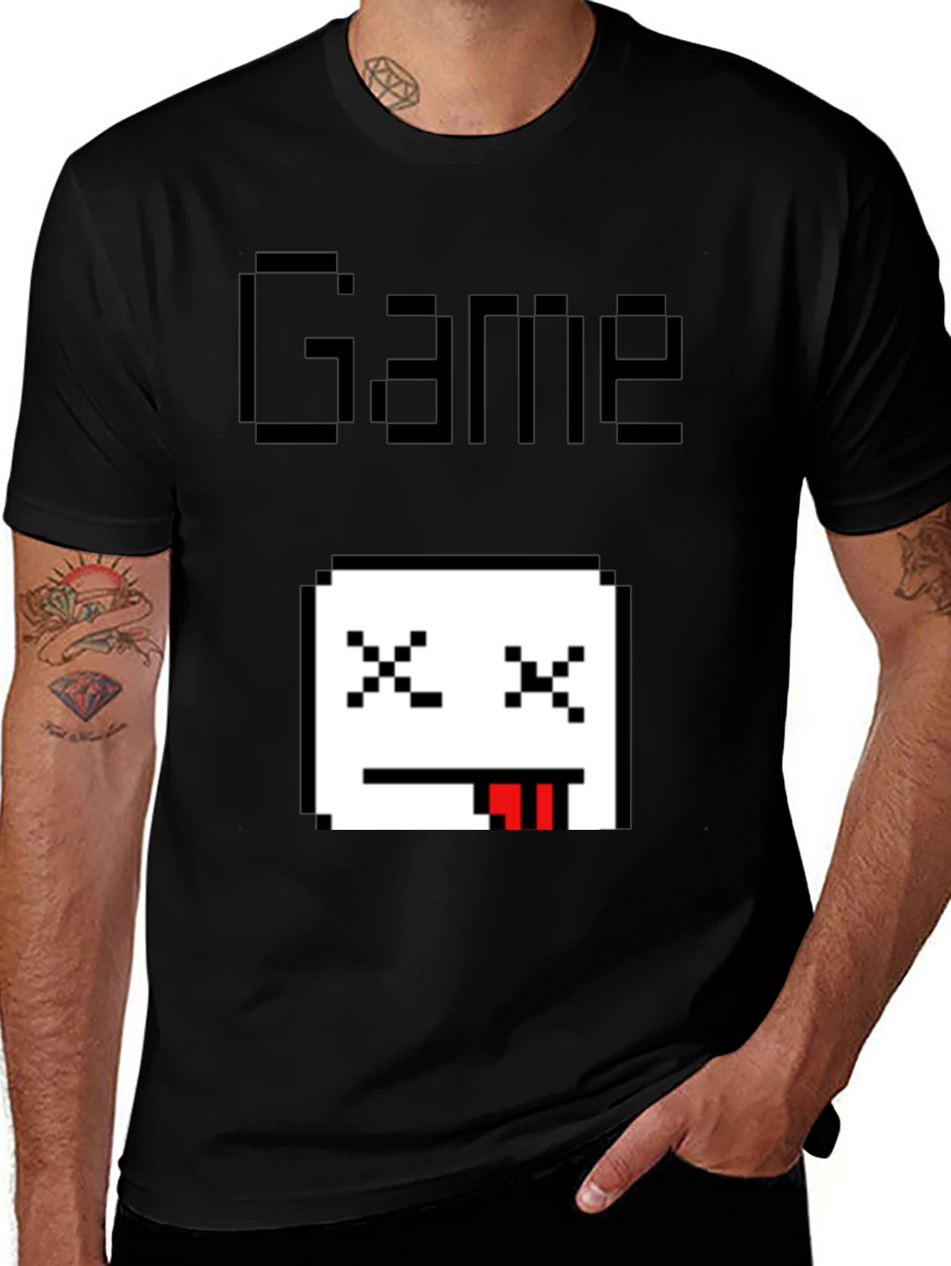 Variant 15 of Game Over Pixel Art Graphic T-Shirt