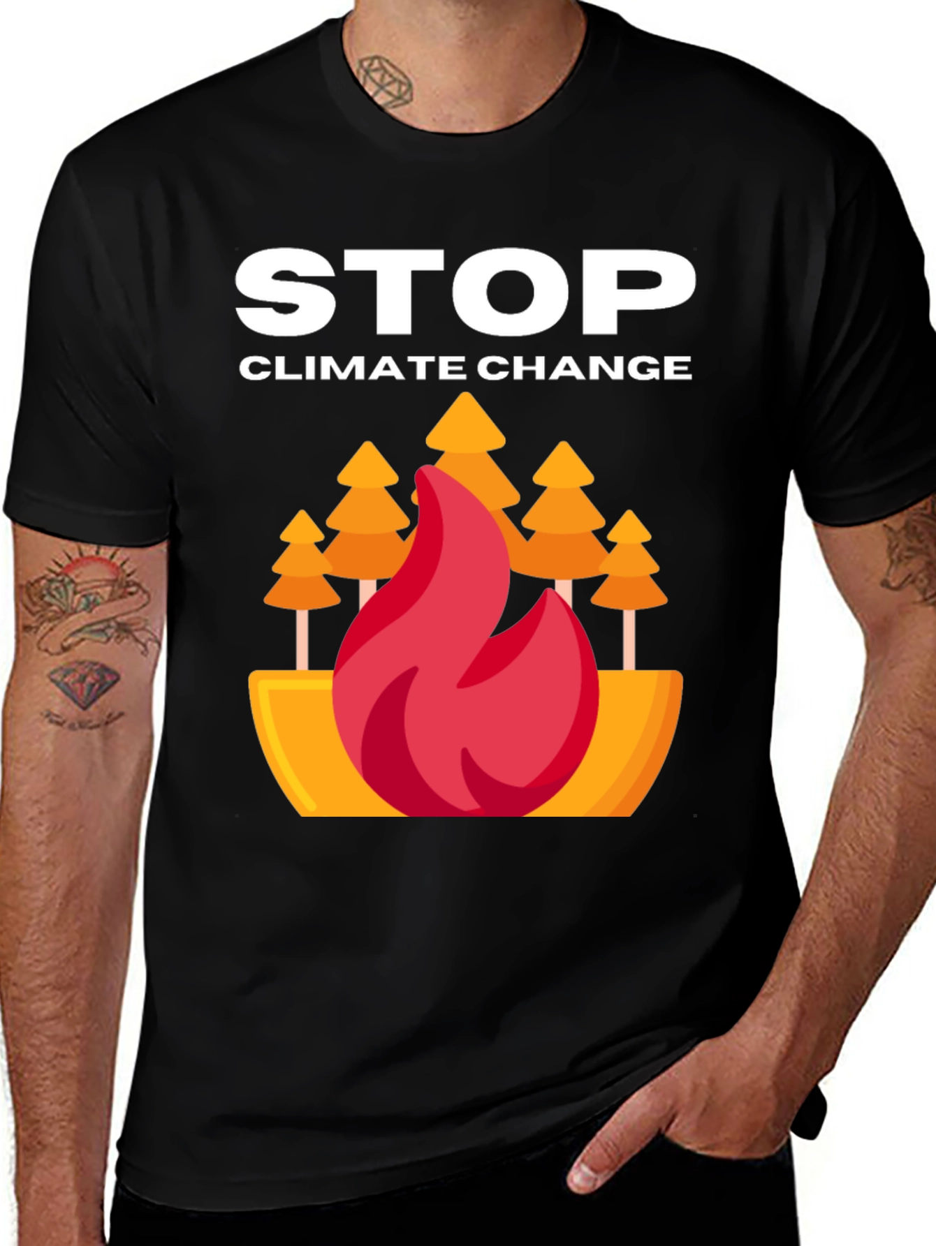 Variant 16 of Stop Climate Change Graphic Tee