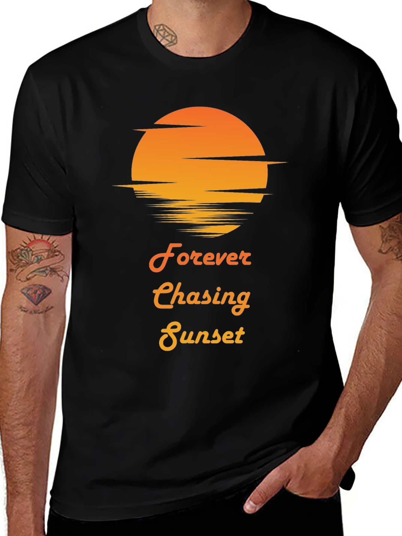 Variant 30 of Sunset Chasing Graphic T-Shirt