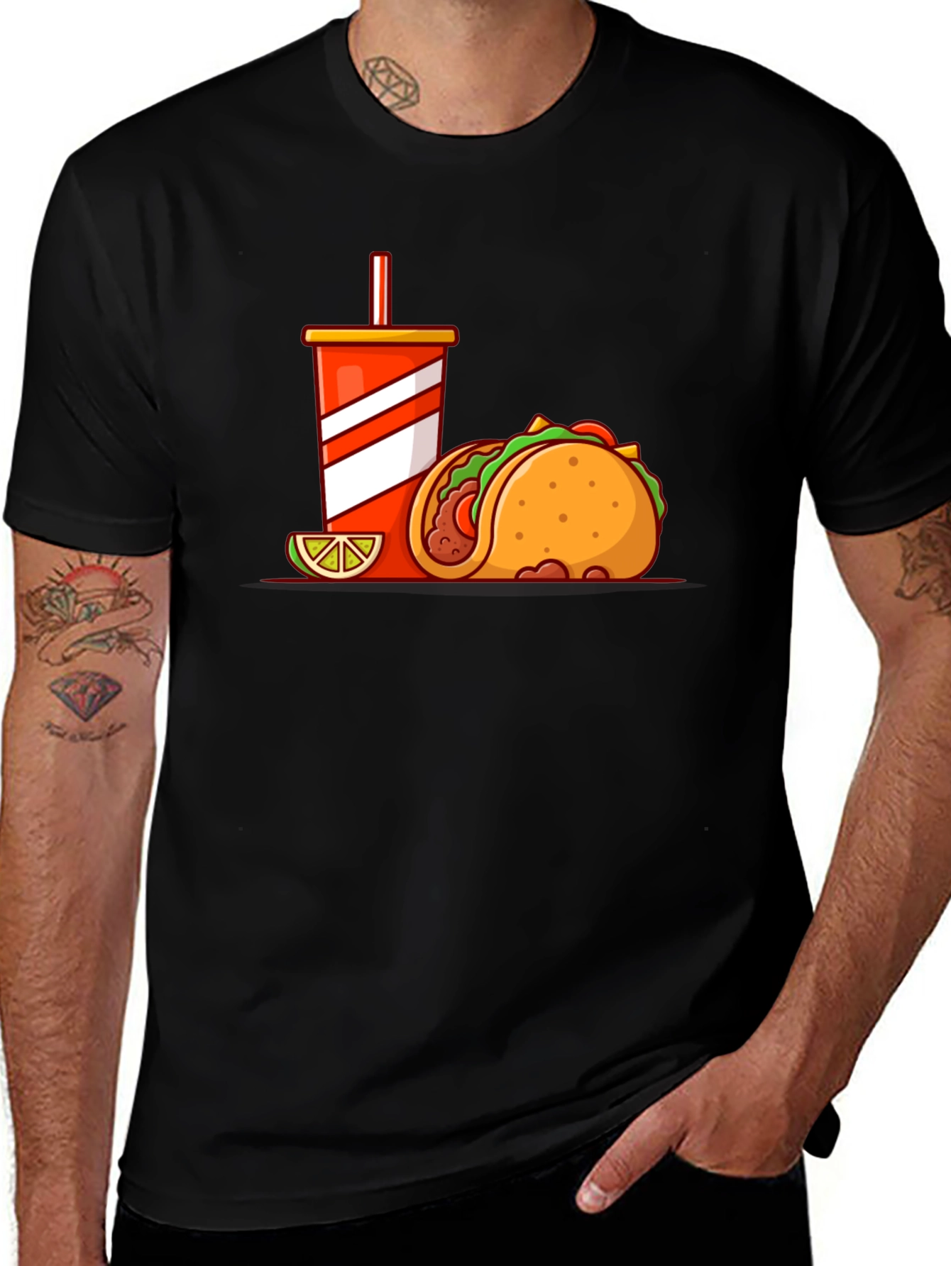 Variant 24 of Taco and Soda Graphic Tee - Foodie T-Shirt