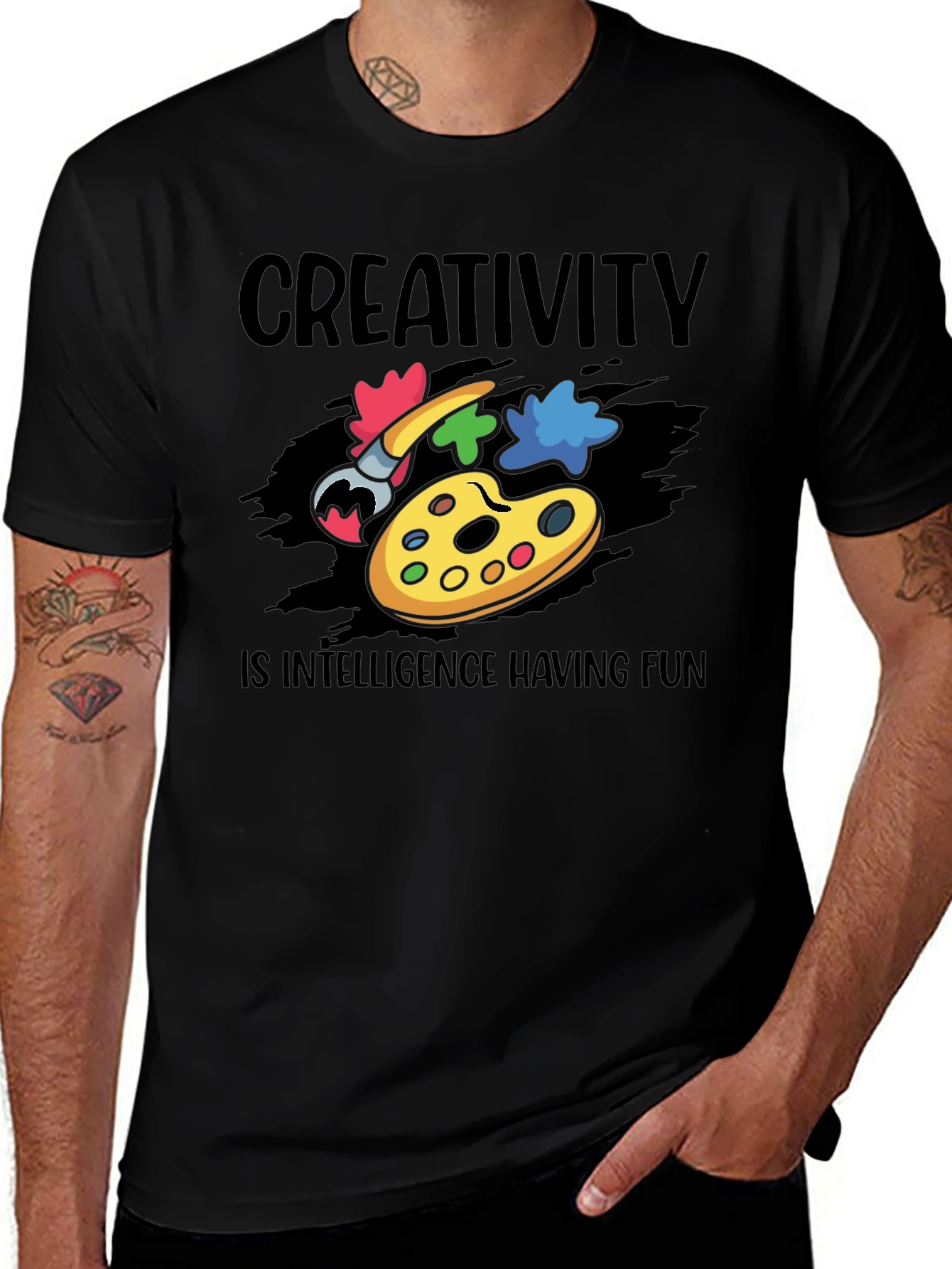 Variant 9 of Creativity Intelligence Fun Graphic T-Shirt