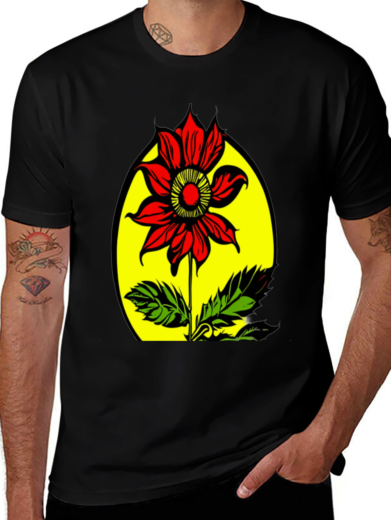 Variant 26 of Floral Graphic Print T-Shirt