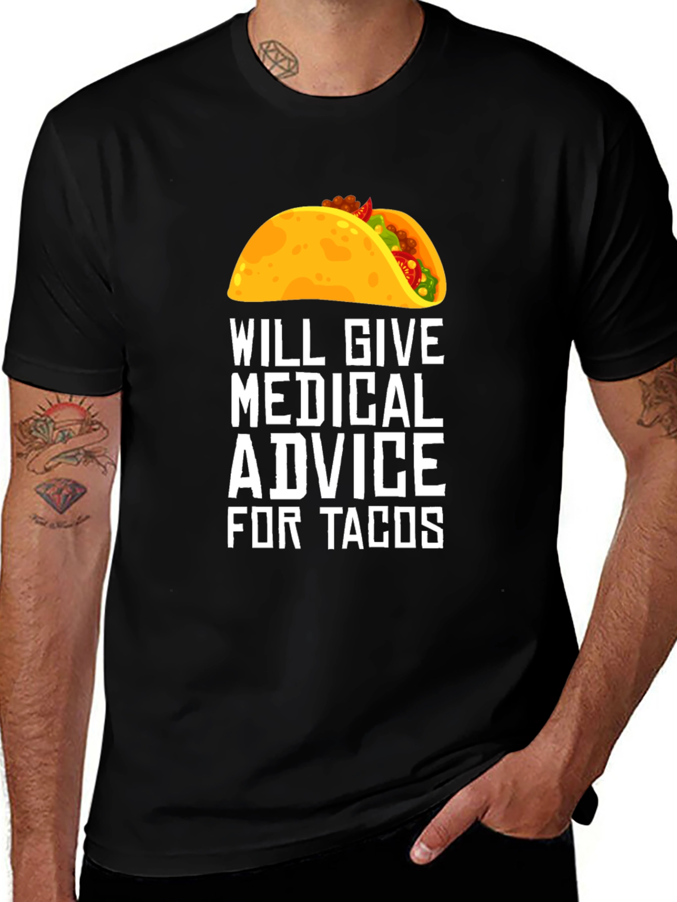 Variant 26 of Will Give Medical Advice for Tacos T-Shirt