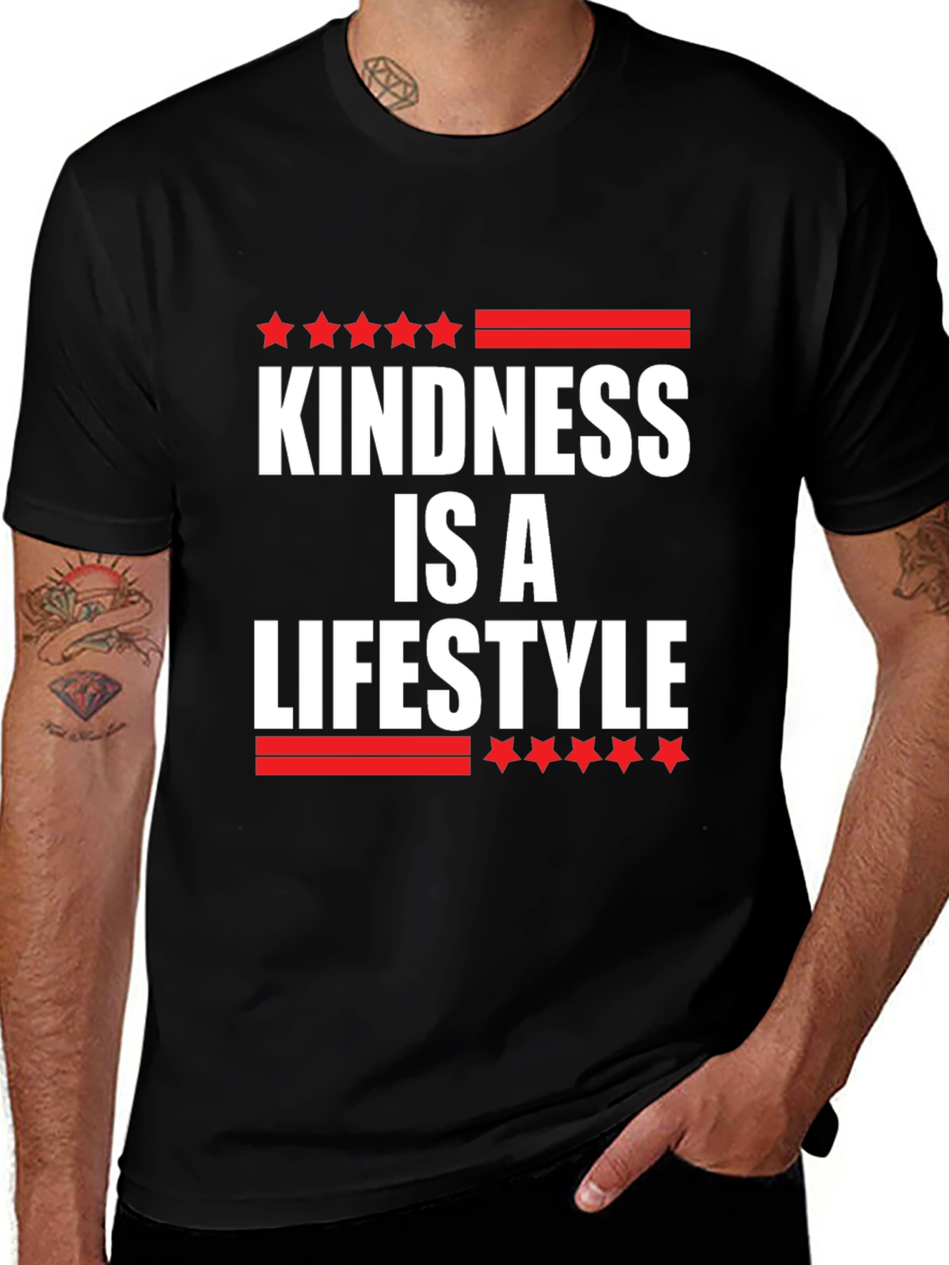 Black Kindness Is A Lifestyle Graphic T-Shirt main image