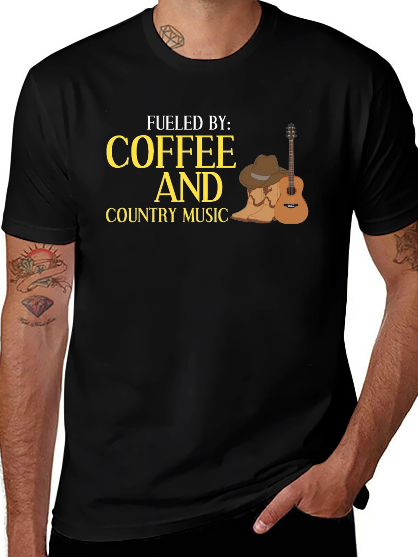 Variant 2 of Fueled by Coffee & Country Music T-Shirt