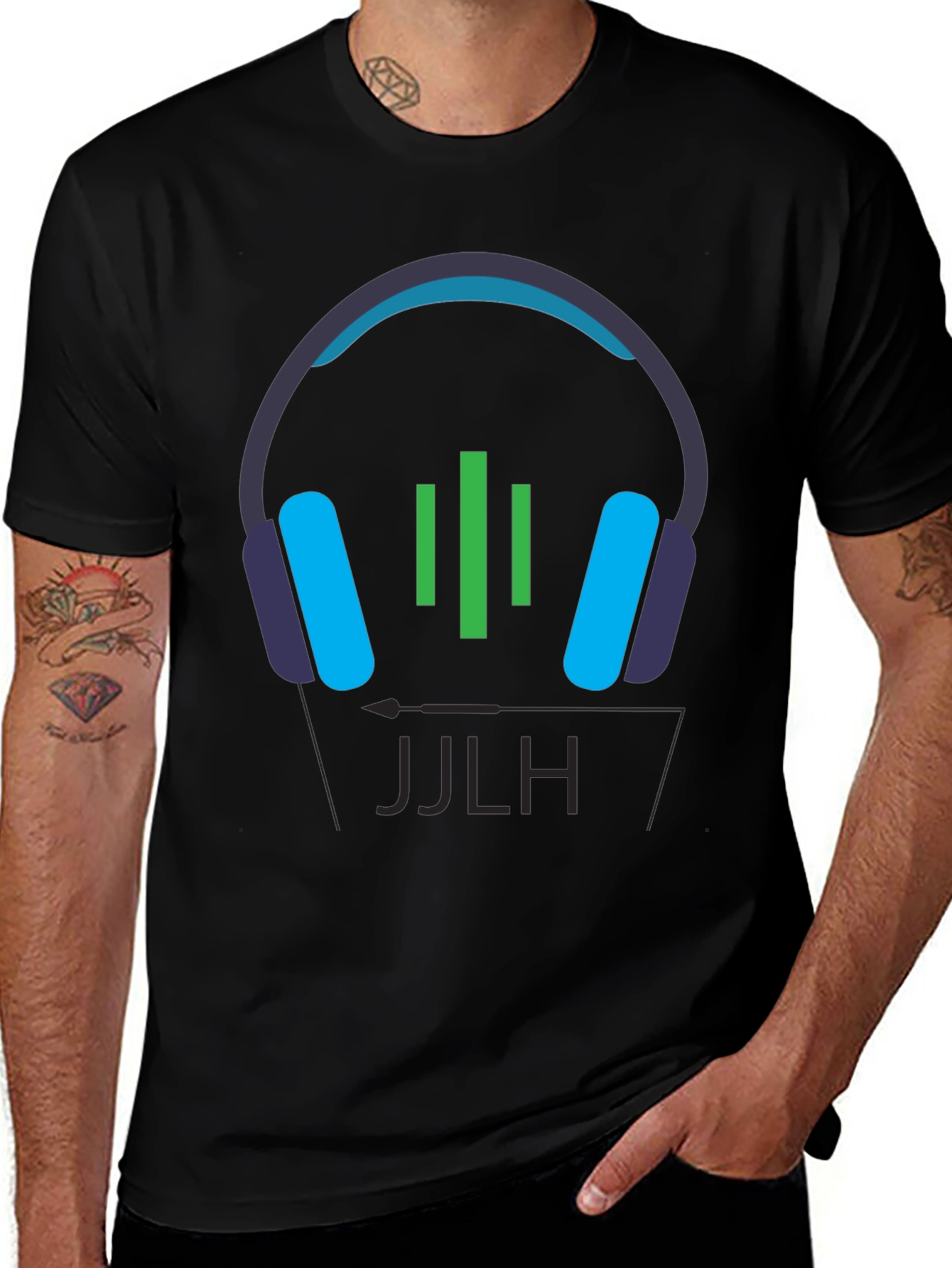 Variant 29 of DJ Headphones Graphic Tee