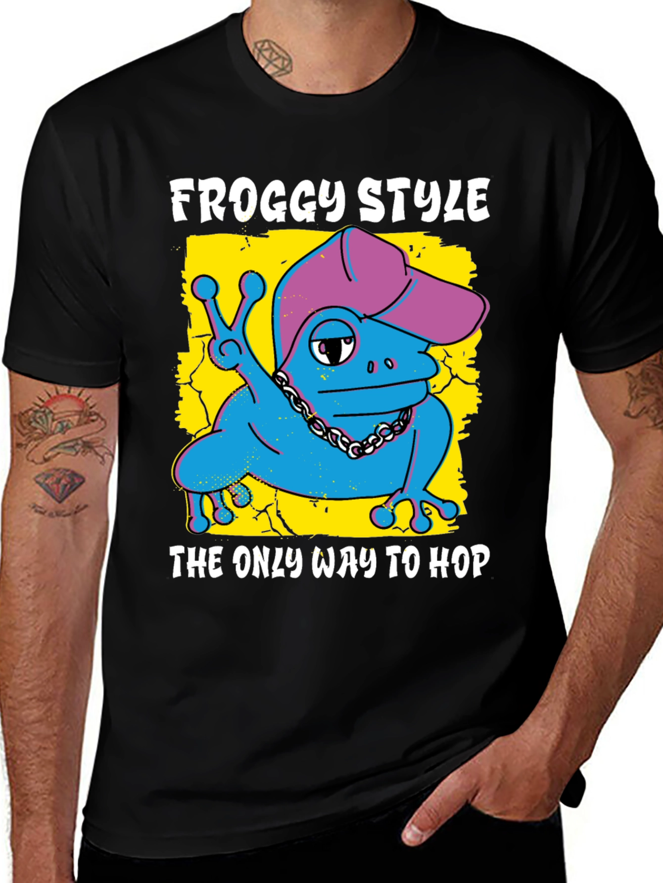 Variant 18 of Froggy Style T-Shirt - The Only Way to Hop!