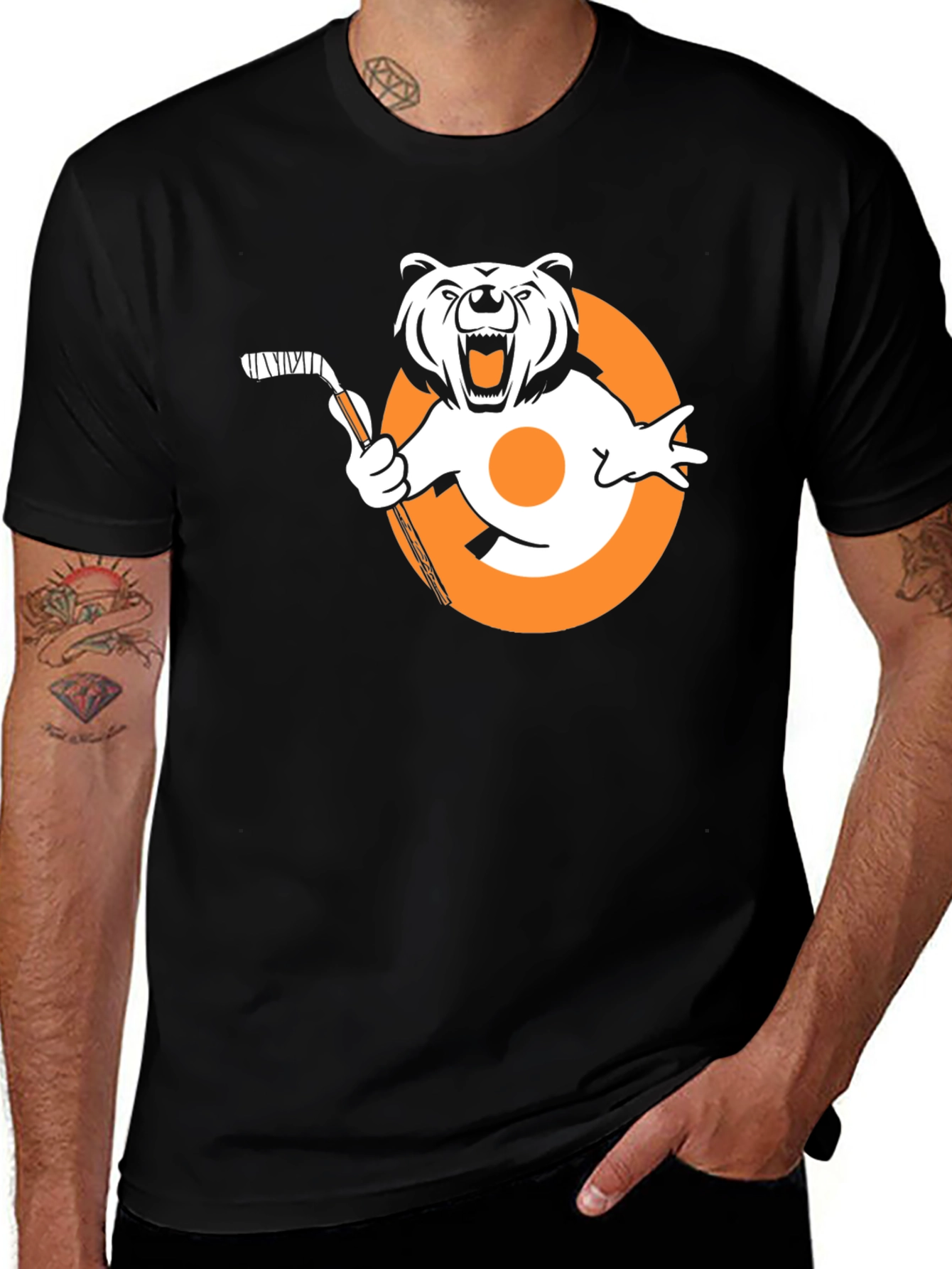 Variant 25 of Bear Hockey Graphic T-Shirt - Fan Apparel